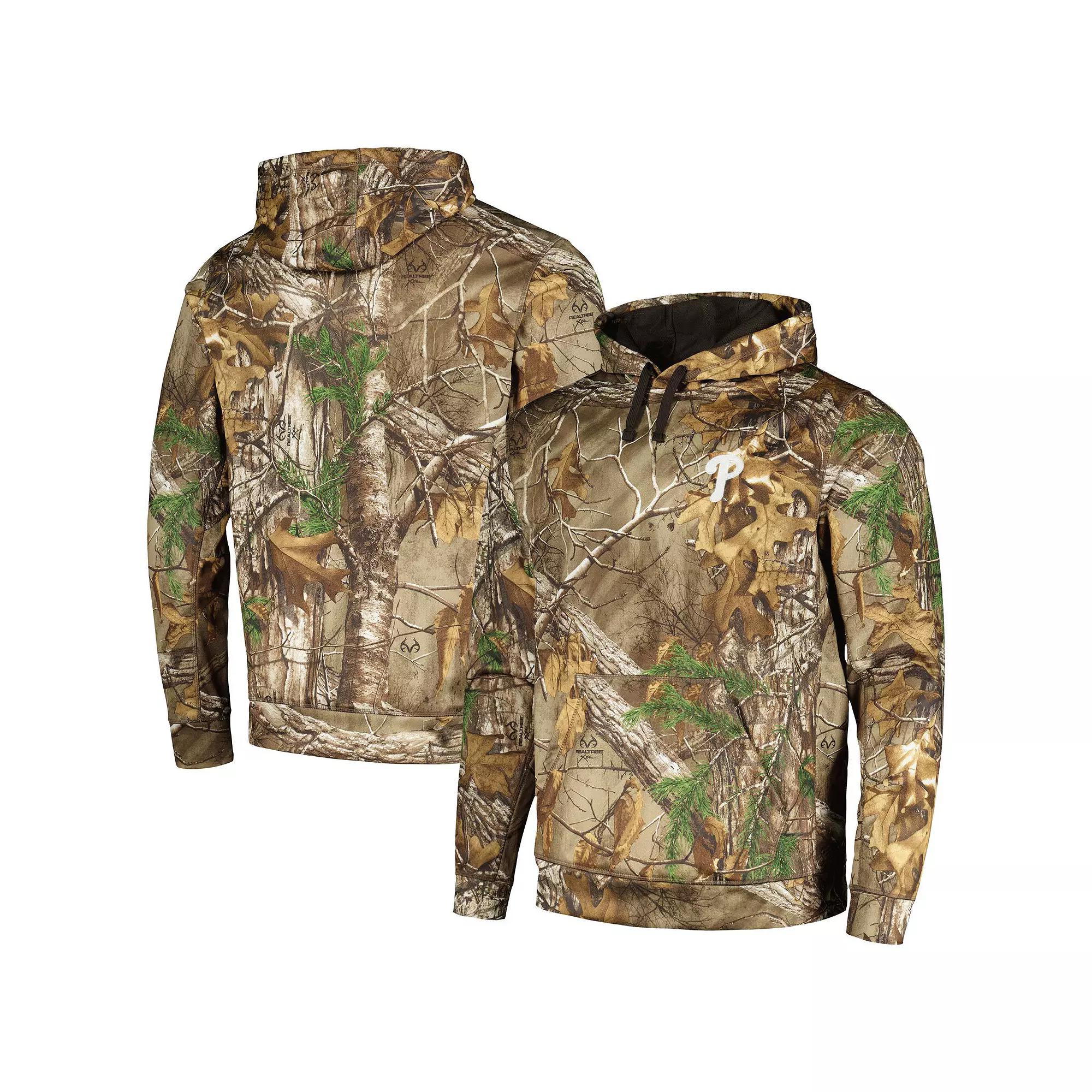 Men's Dunbrooke Camo Philadelphia Phillies Champion Realtree Pullover Hoodie, Size: Small, Green Product Image