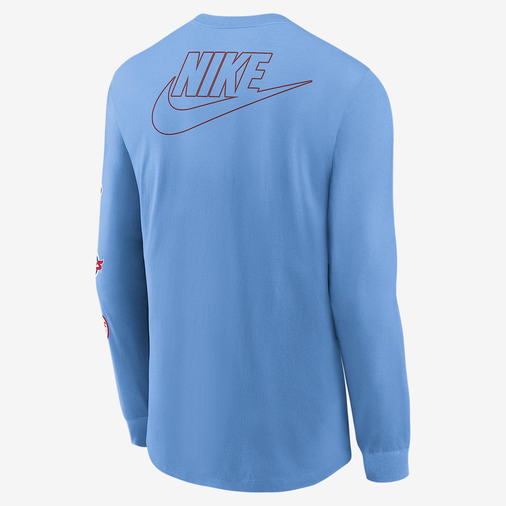 Philadelphia Phillies Cooperstown Knockout Nike Mens MLB Long-Sleeve T-Shirt | NKAC4EYPHP-F4H Product Image