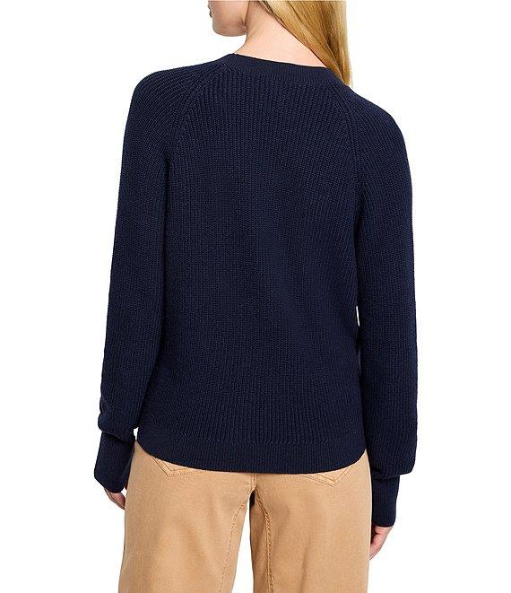 NIC + ZOE Shaker Stitch Knit V-Neck Long Sleeve Wrap Sweater Product Image