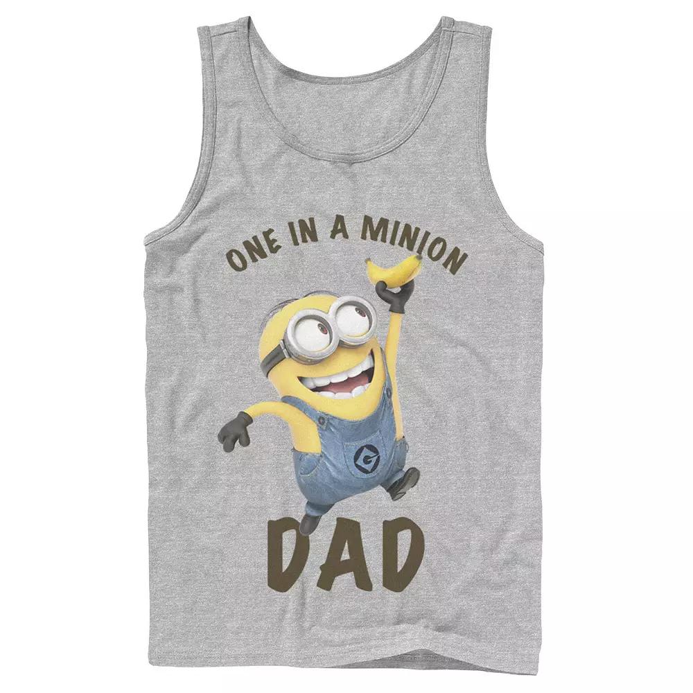 Men's Despicable Me Minions 'Tis The Season To Be Jolly Banana Tank Top,  Product Image