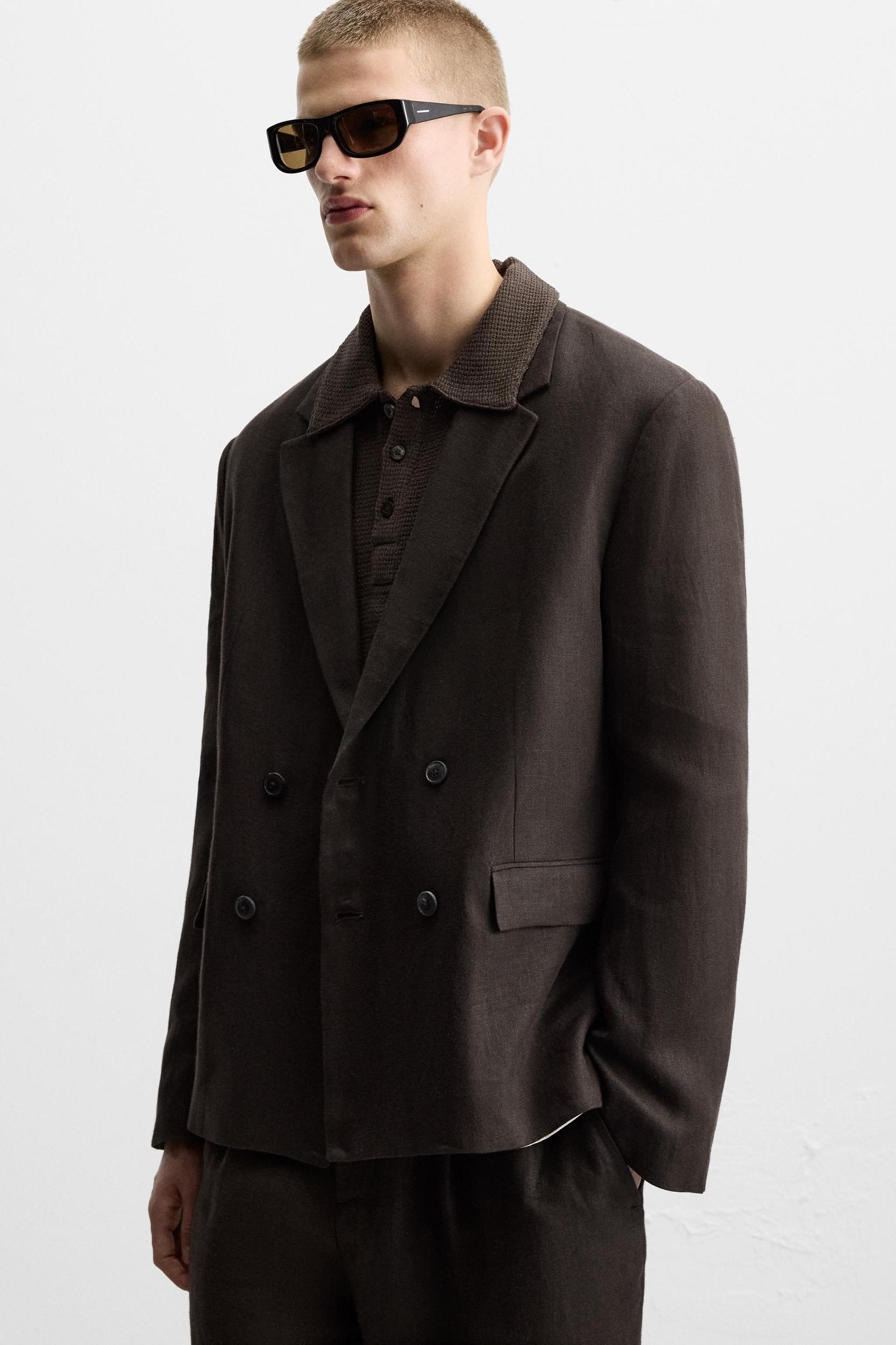 SUIT JACKET IN 100% LINEN Product Image