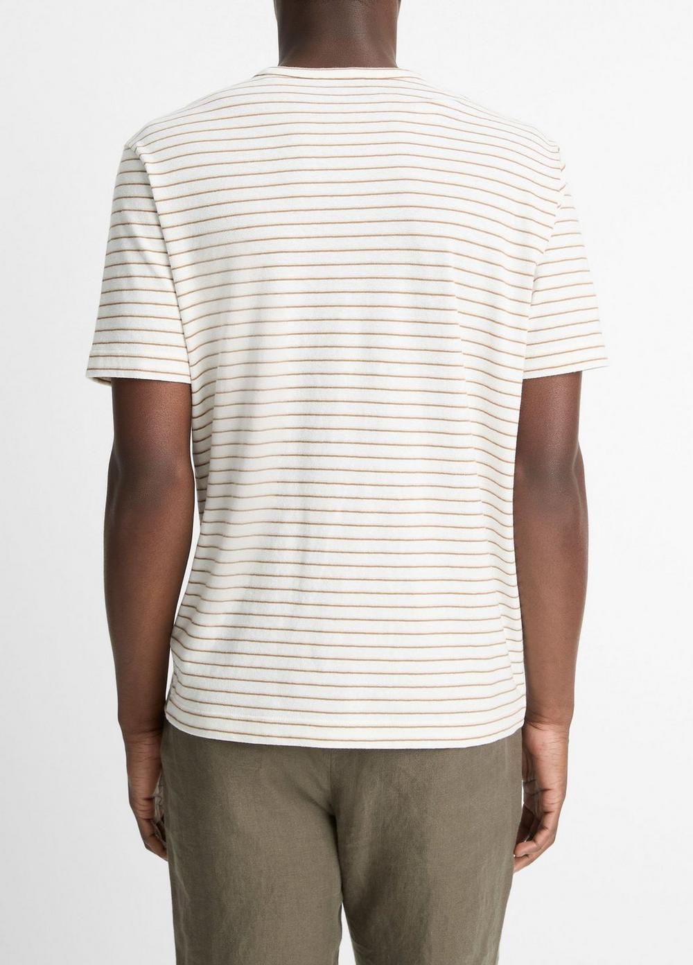 Striped Linen-Cotton T-Shirt Product Image