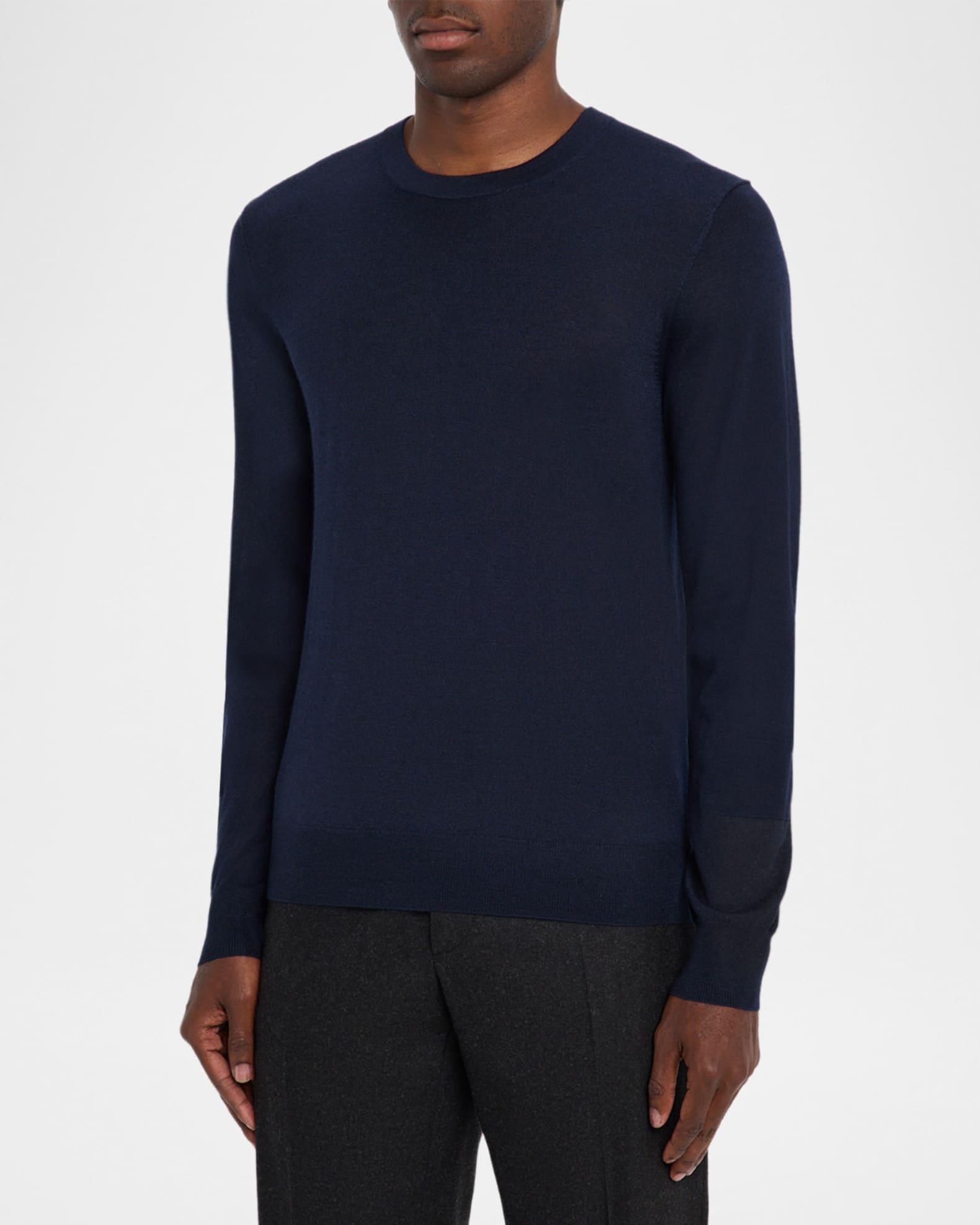 Men's Cashmere and Silk Slim Crewneck Sweater Product Image