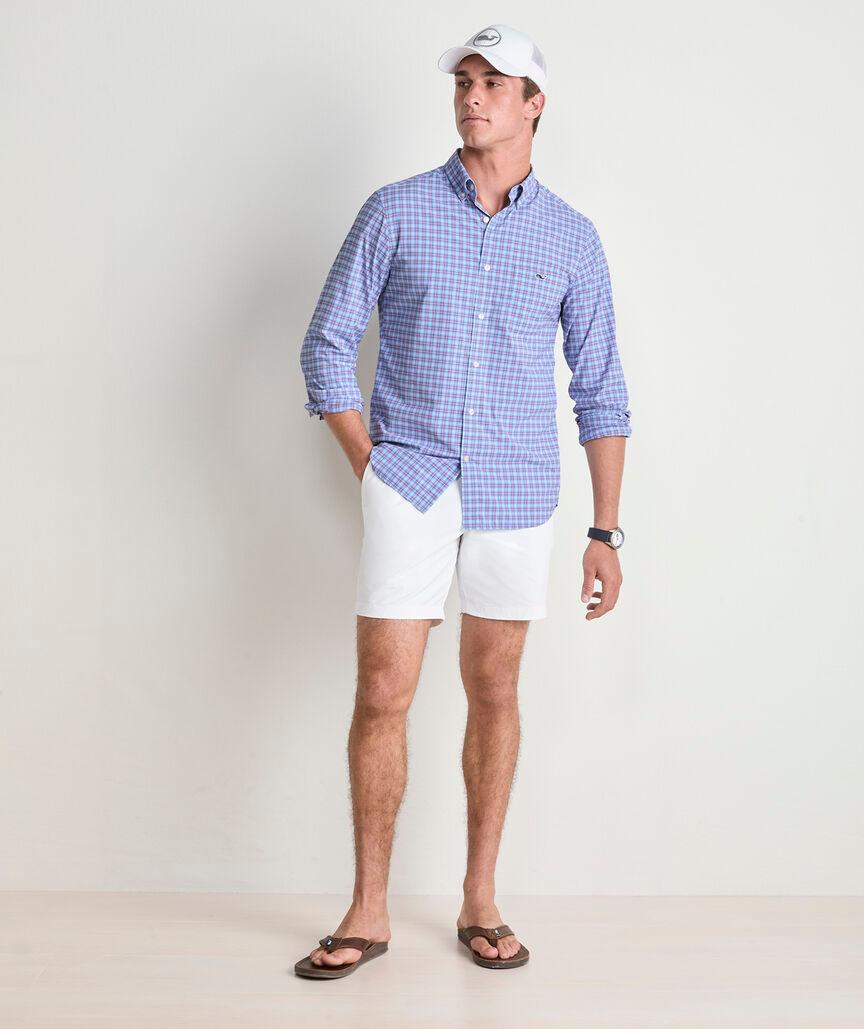 Cobia Check Featherweight Performance Shirt Product Image