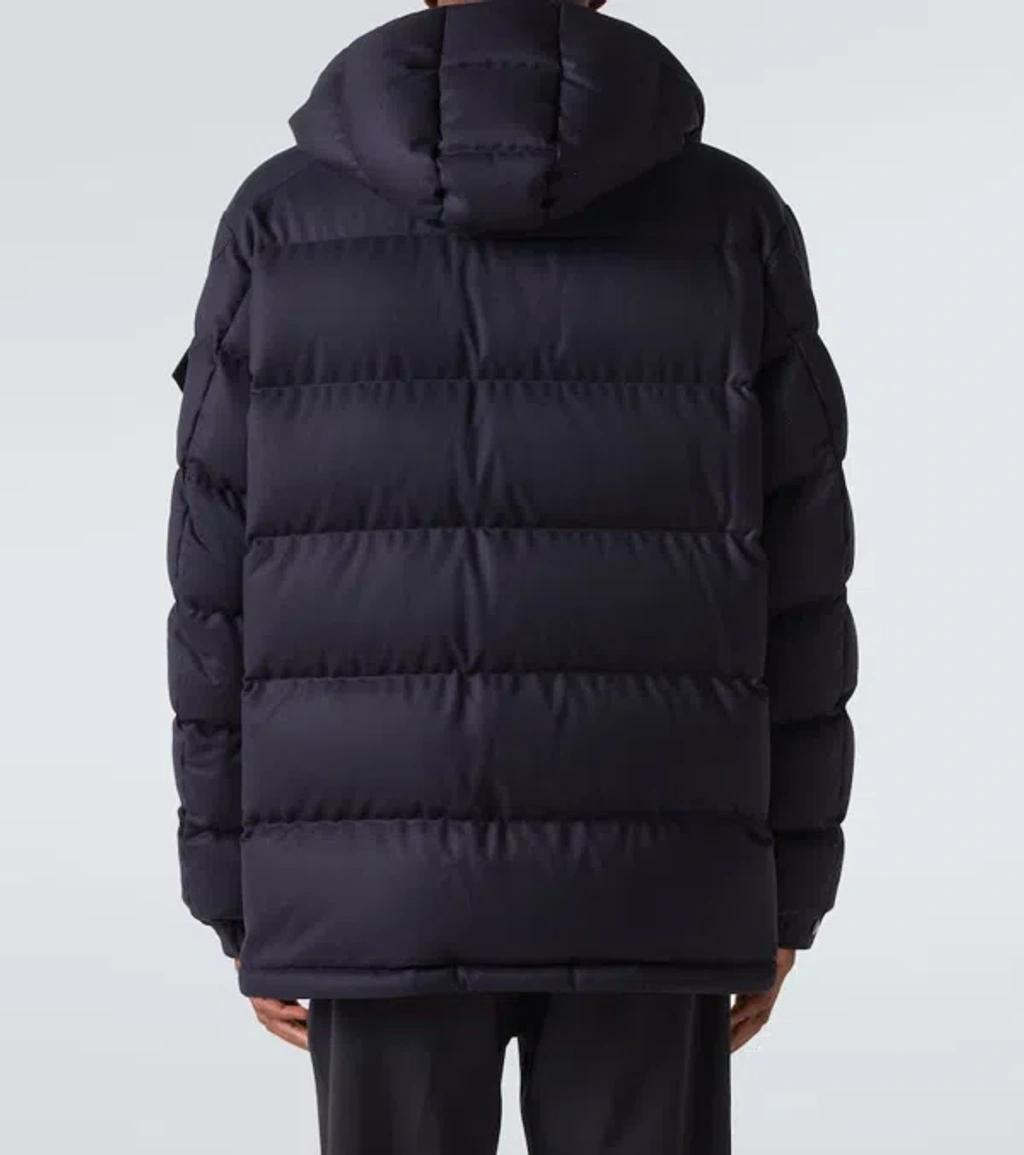 MONCLER Montgenevre Wool Down Jacket In Navy Product Image