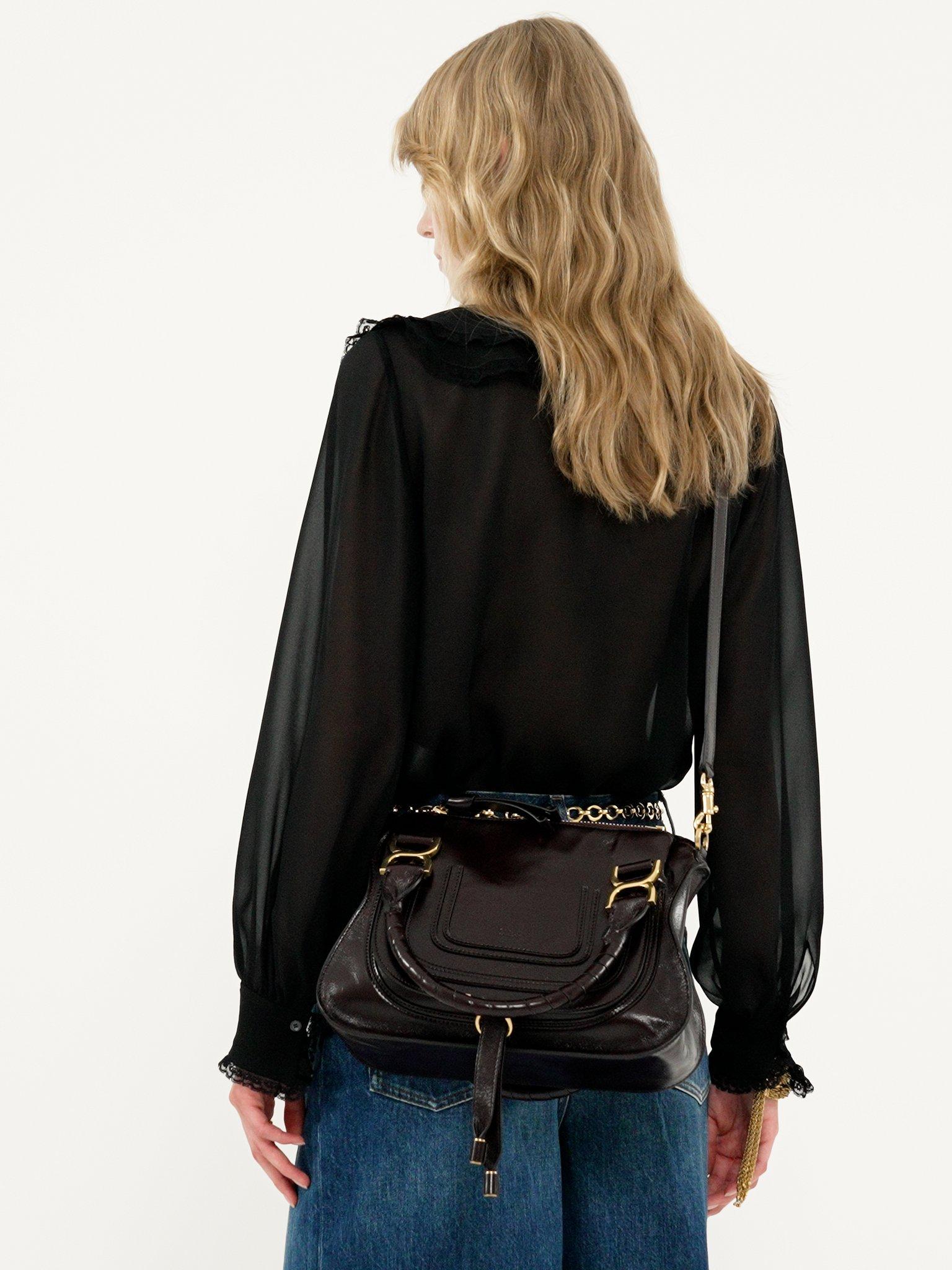 Small Marcie bag in shiny leather Product Image