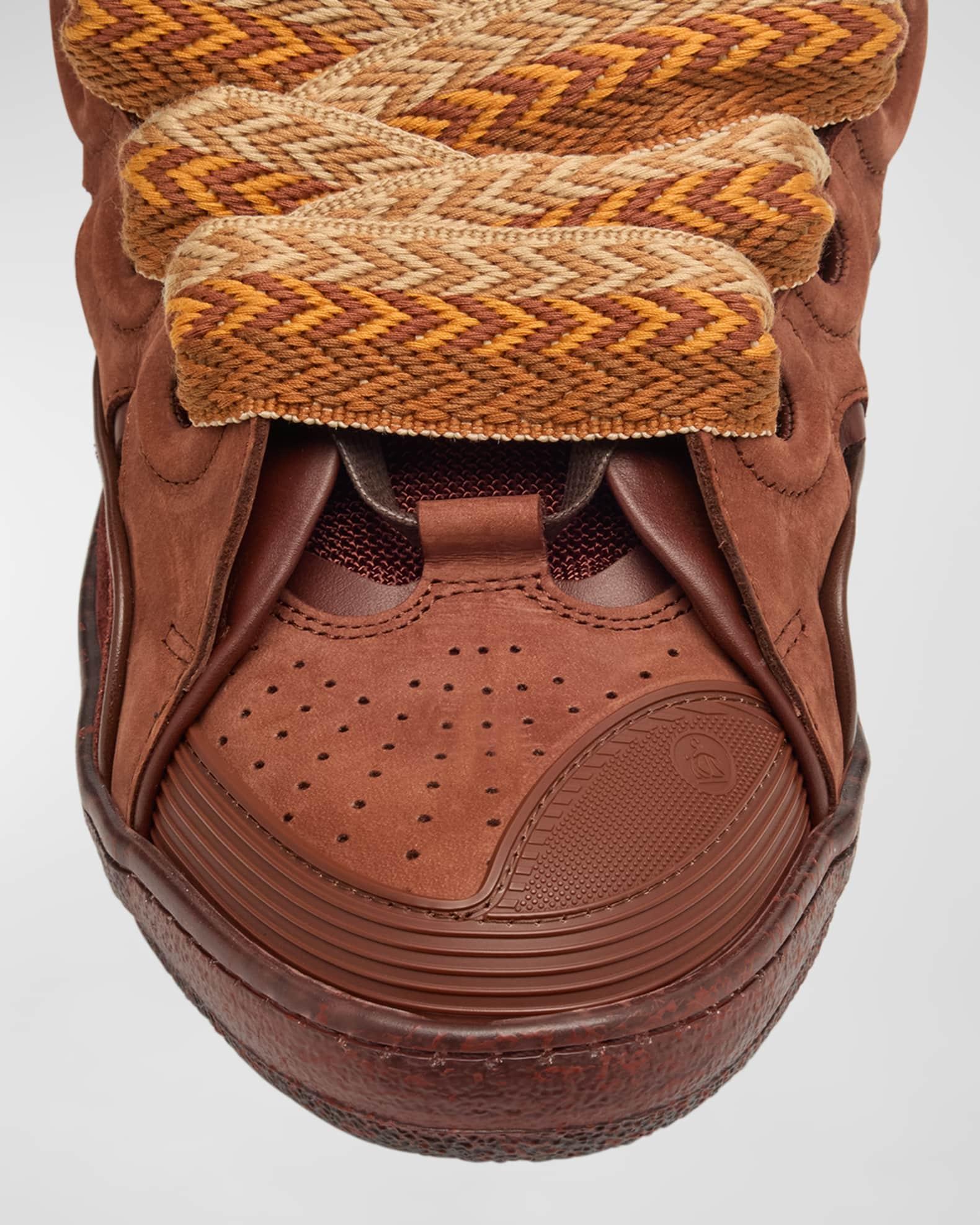 Men's Curb Suede Chunky Low-Top Sneakers Product Image