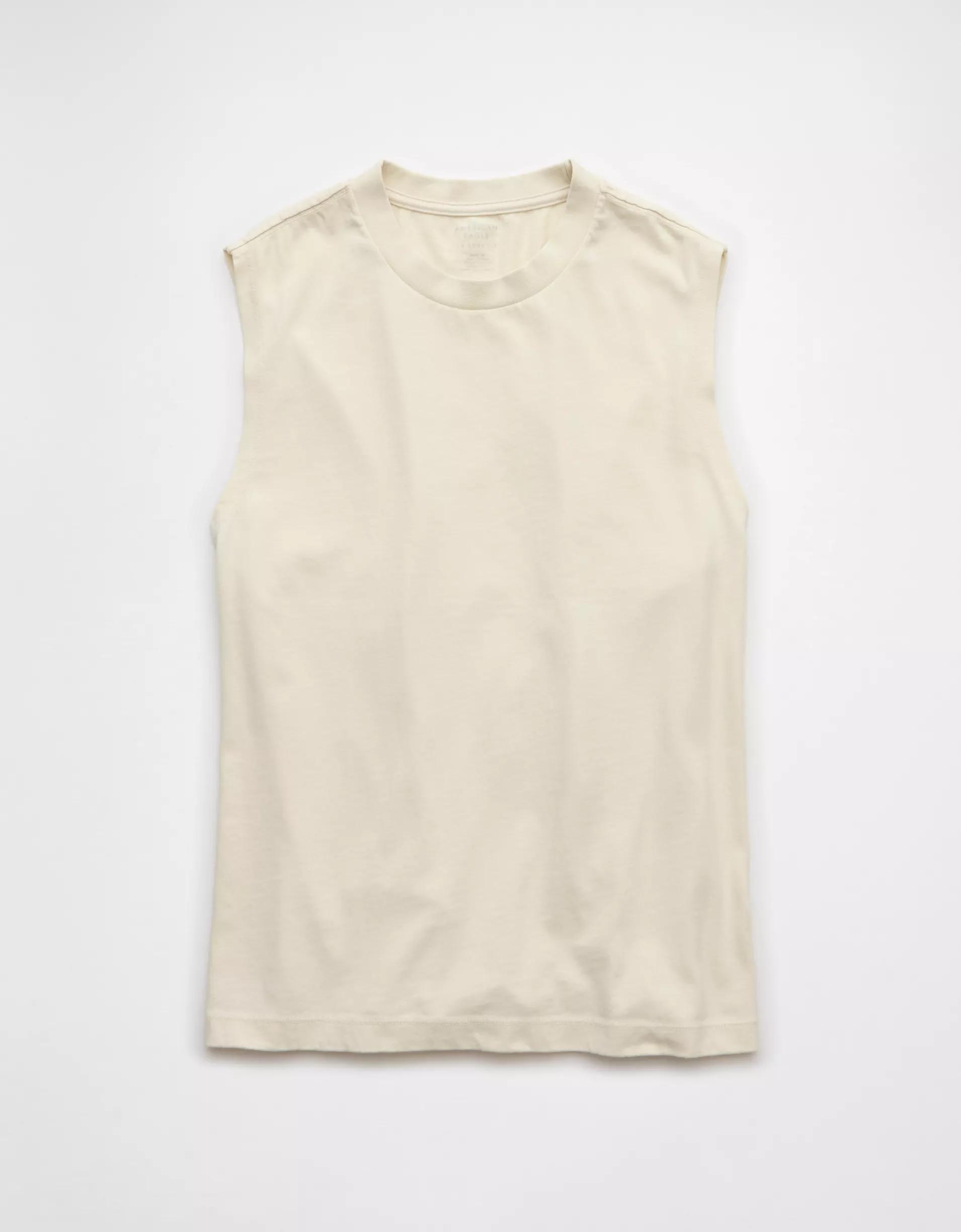 AE Boxy Sueded Jersey Tank Top Product Image
