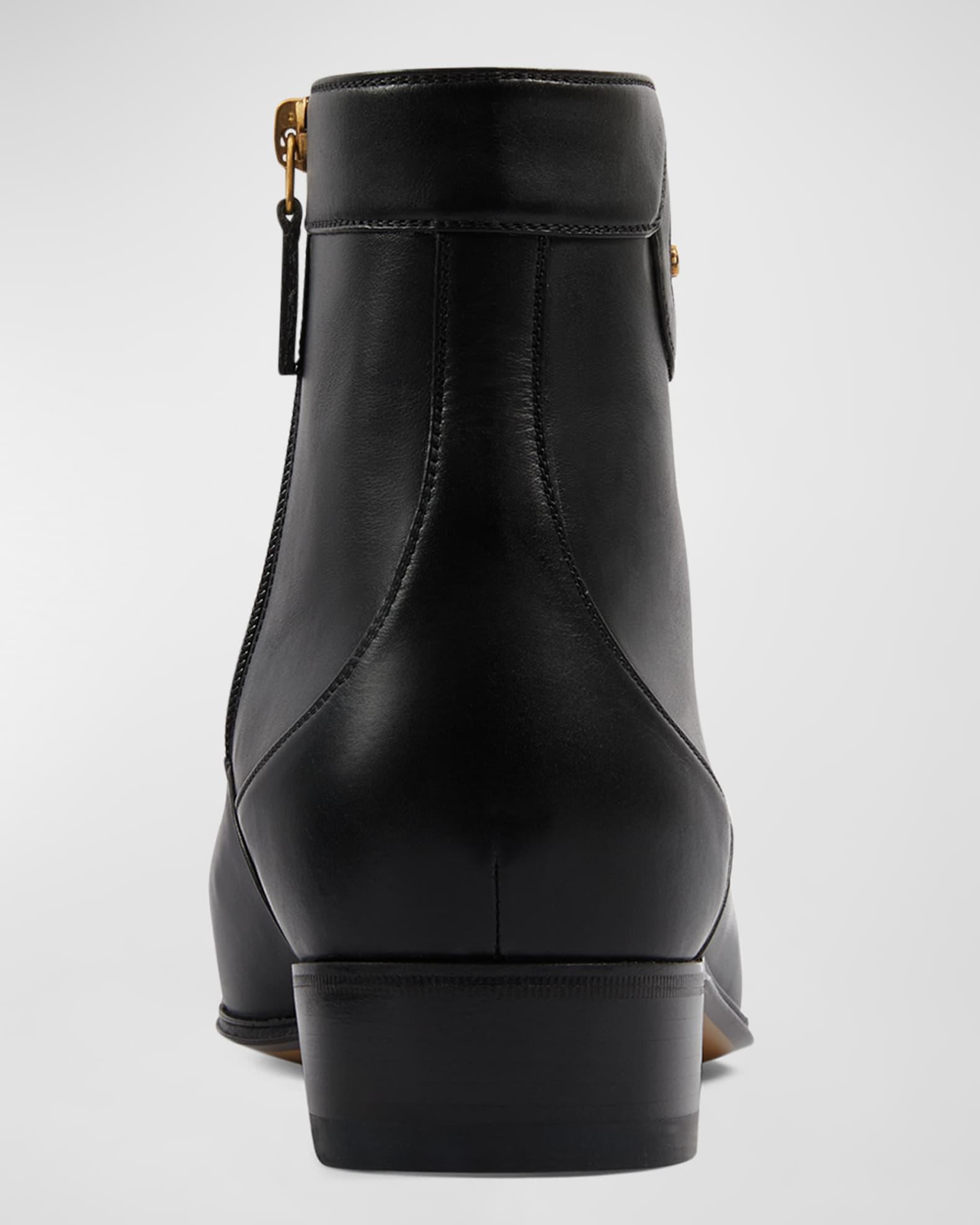 Men's Adel GG Leather Ankle Boots Product Image