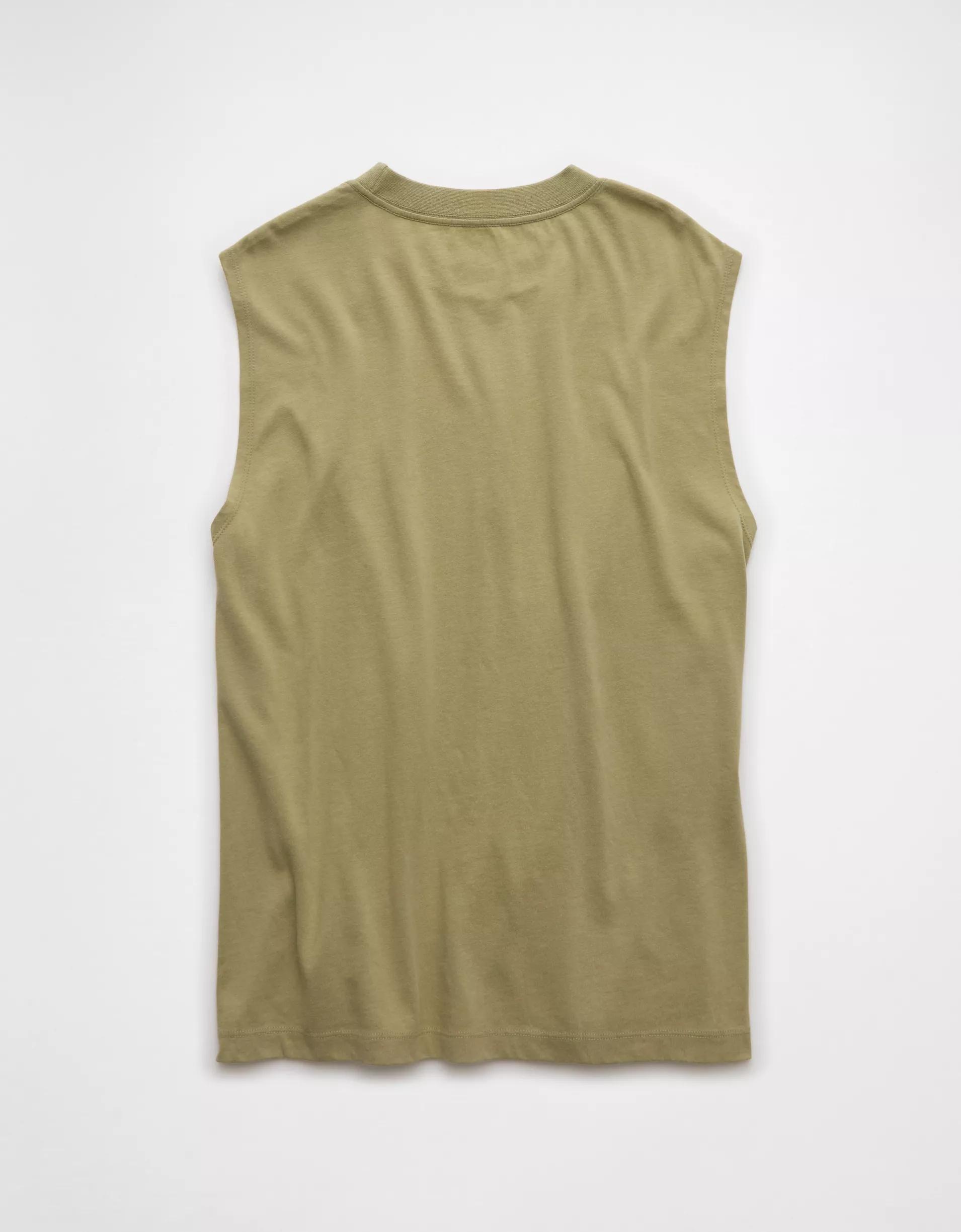 AE Boxy Sueded Jersey Tank Top Product Image