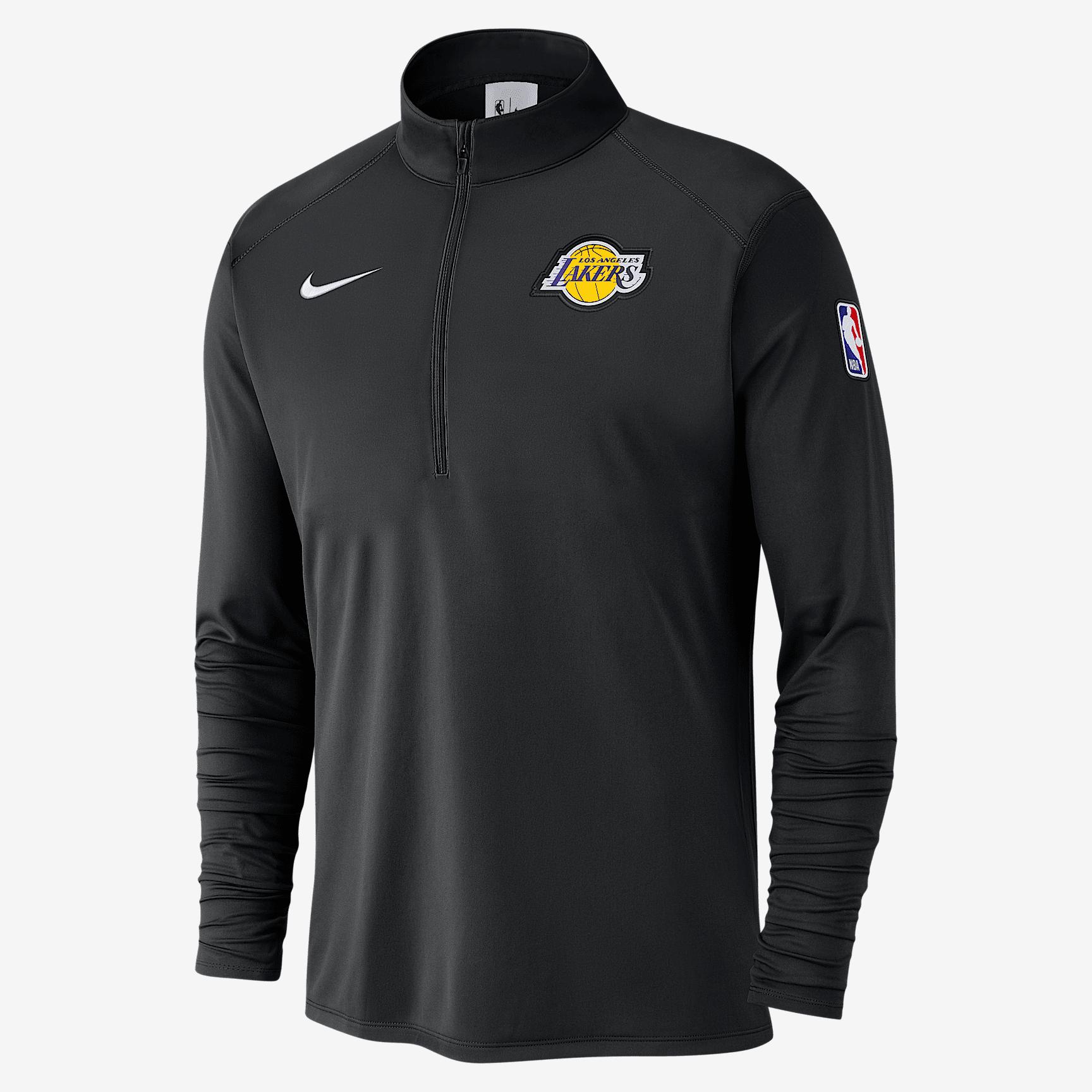 Los Angeles Lakers City Edition Men's Nike Dri-FIT NBA 1/2-Zip Long-Sleeve Top Product Image