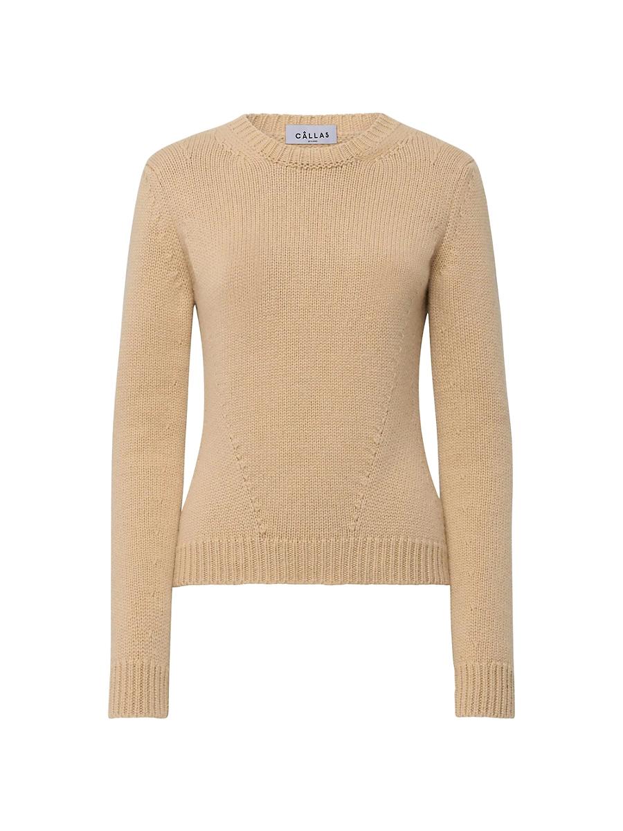 Womens Jeanne Long Sleeve Crewneck Sweater Product Image