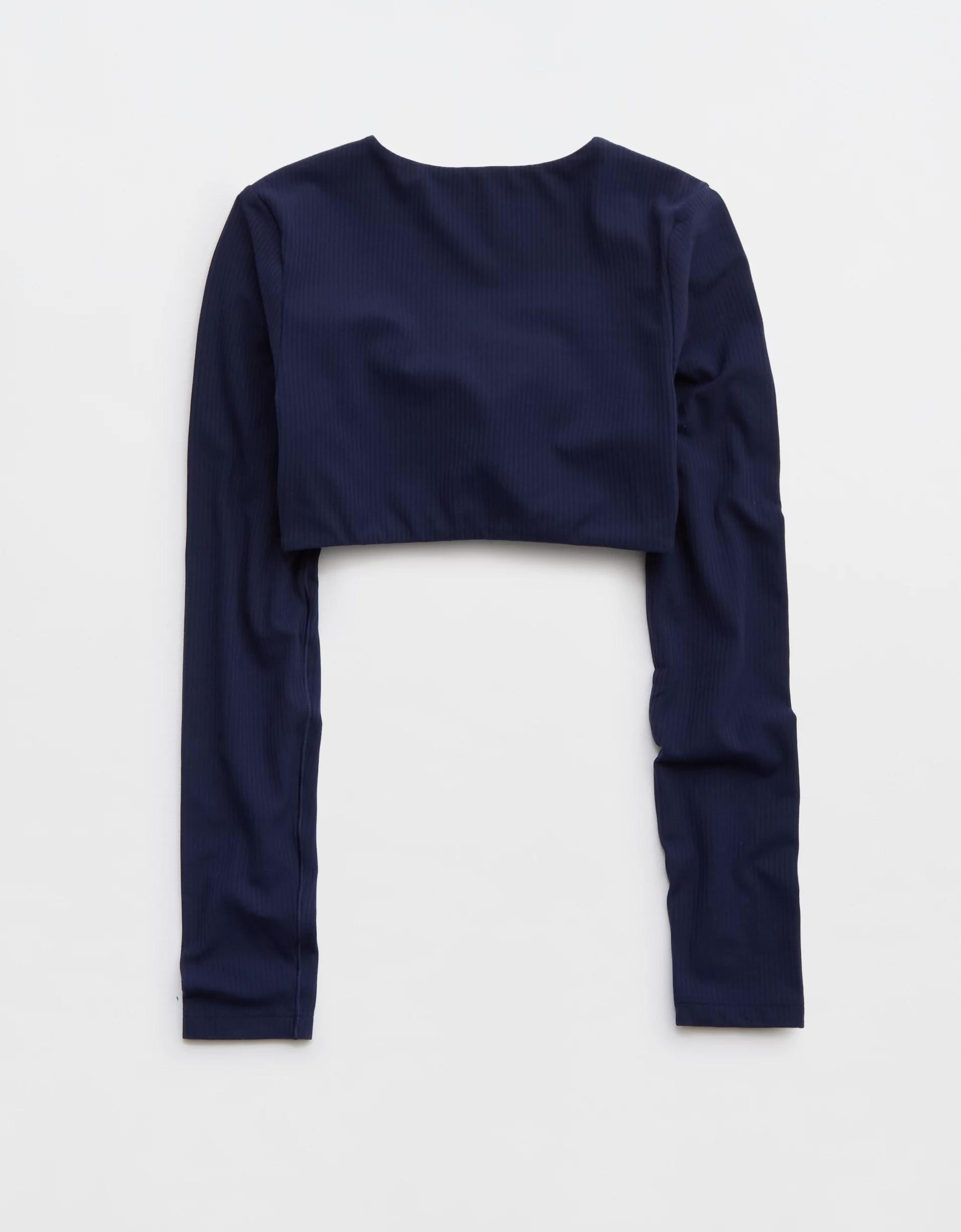 OFFLINE By Aerie Real Me XTRA Ribbed Long Sleeve Bra Top Product Image