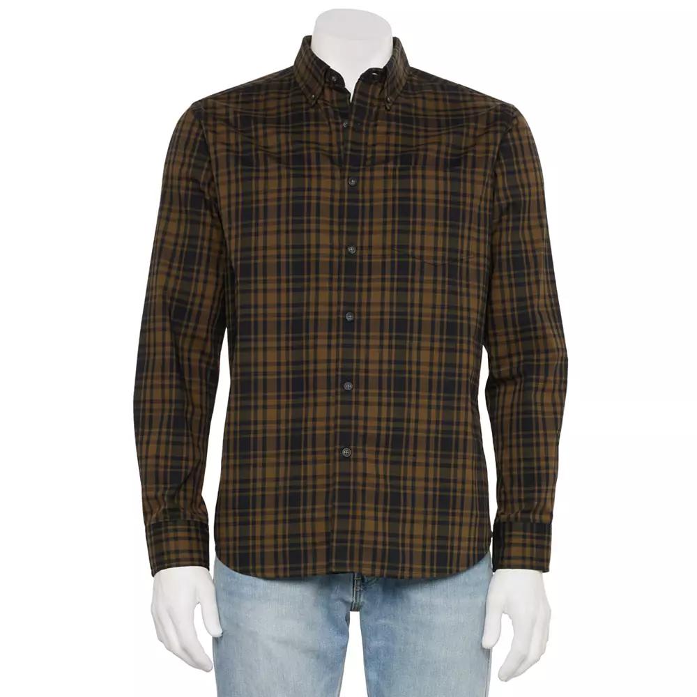 Mens Sonoma Goods For Life Long Sleeve Slim Fit Perfect Length Button-Down Shirt Product Image