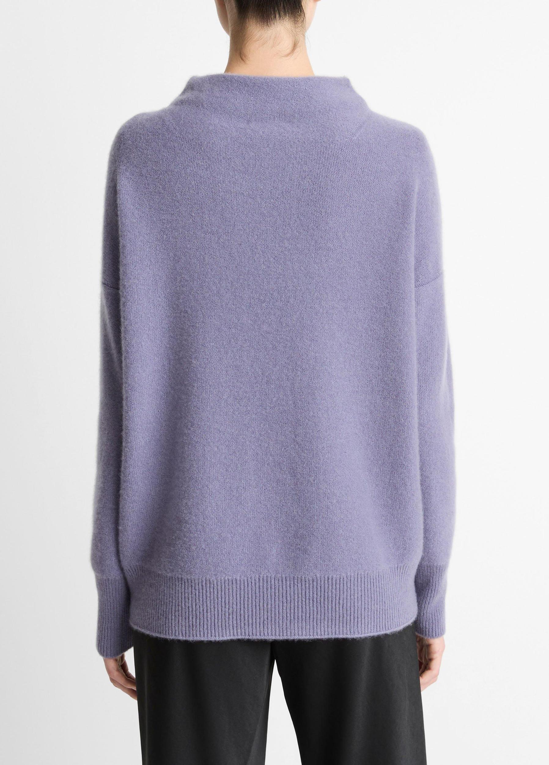 Plush Cashmere Funnel-Neck Sweater Product Image