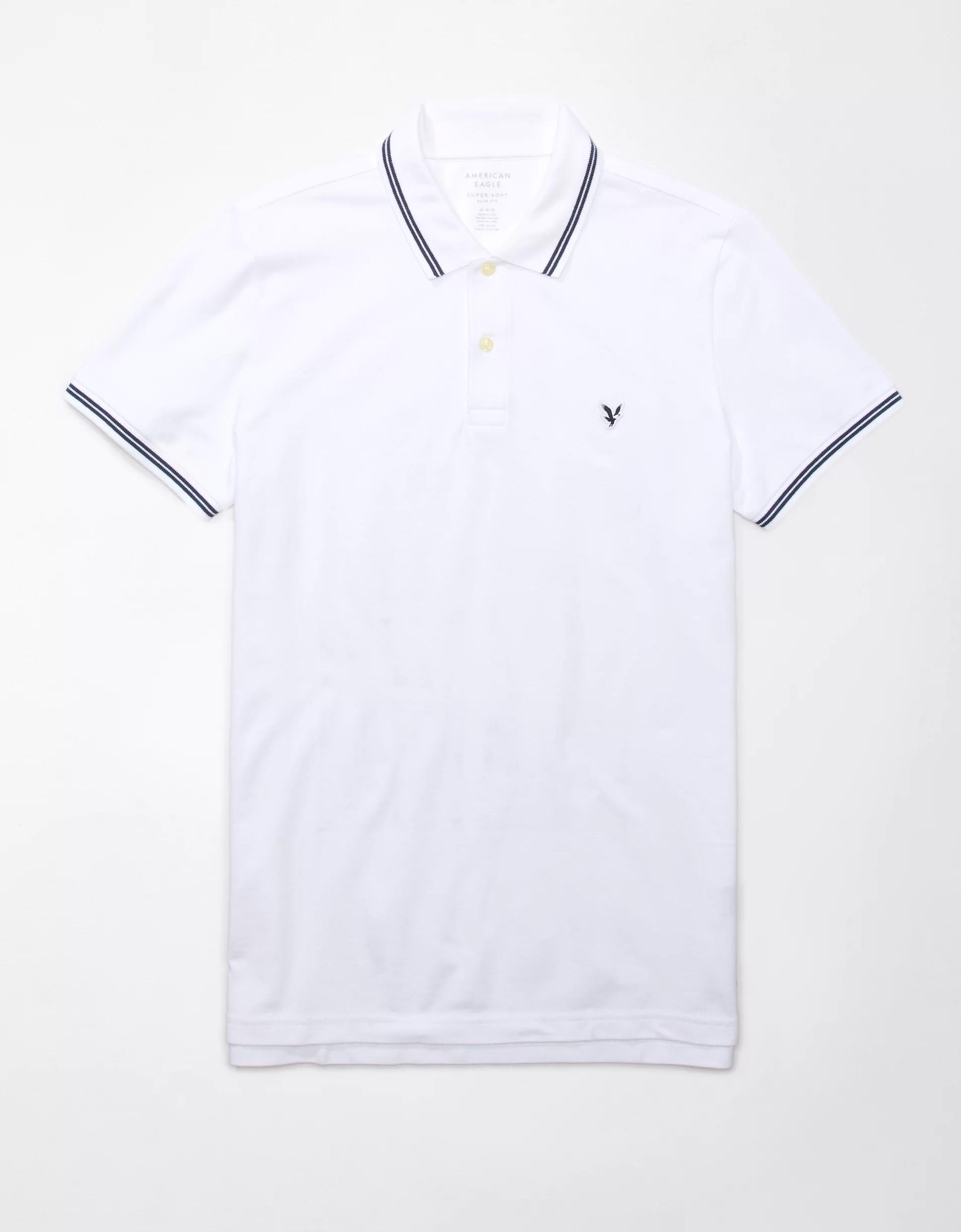 AE Lived-In Slim Fit Pique Polo Shirt Product Image