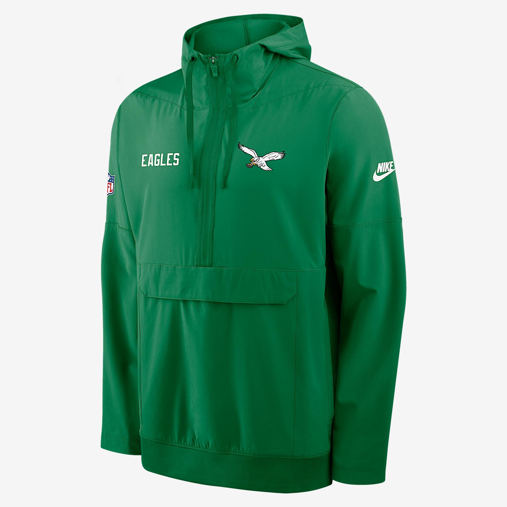 Philadelphia Eagles Alt Option Route Anorak Men's Nike NFL 1/2-Zip Hooded Jacket Product Image