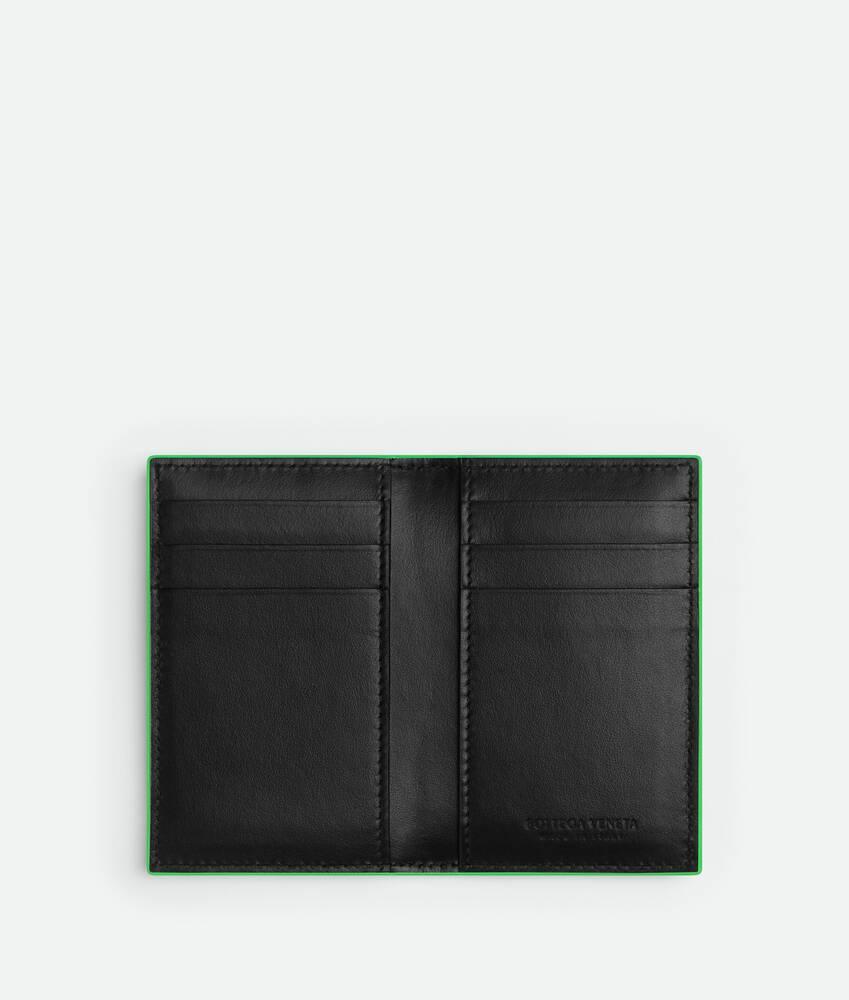 Men's Cassette Flap Card Case in Black / Parakeet Product Image