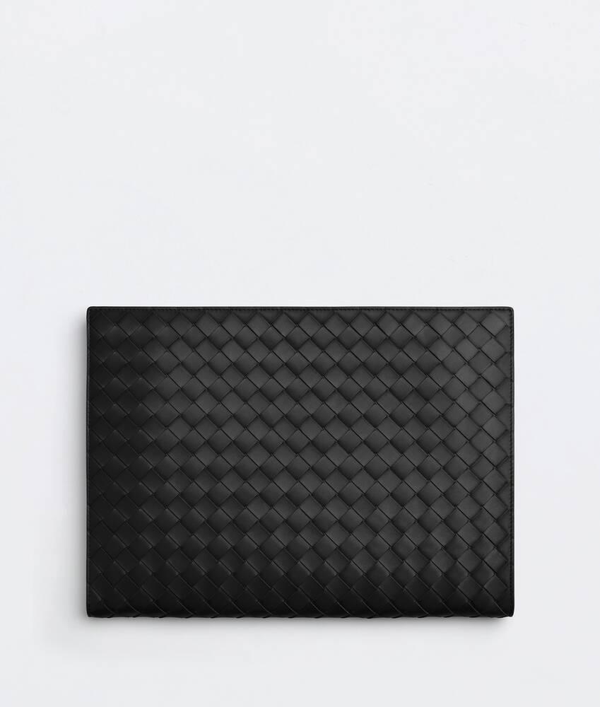 Men's Intrecciato Document Case in Black Product Image