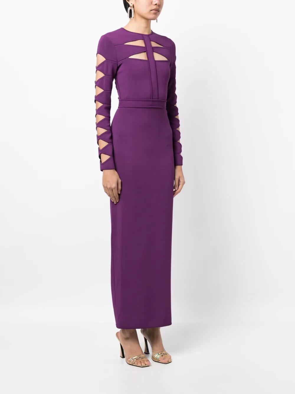 cut-out knit dress Product Image