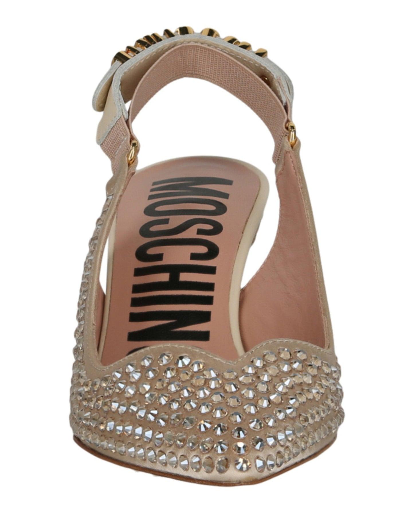 Moschino Crystal Embellished Kitten Heels Product Image
