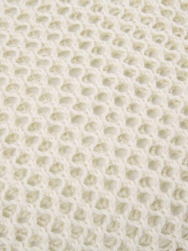 Hollow Out Star Crochet Knit Top Product Image