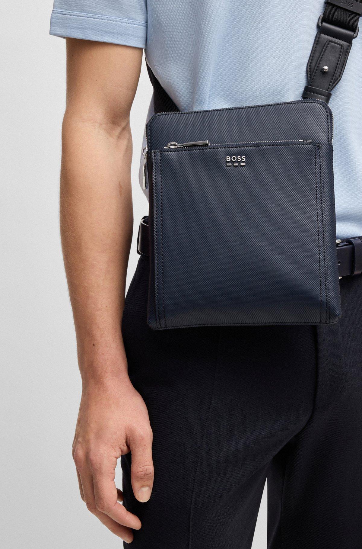 Textured envelope bag with logo hardware Product Image