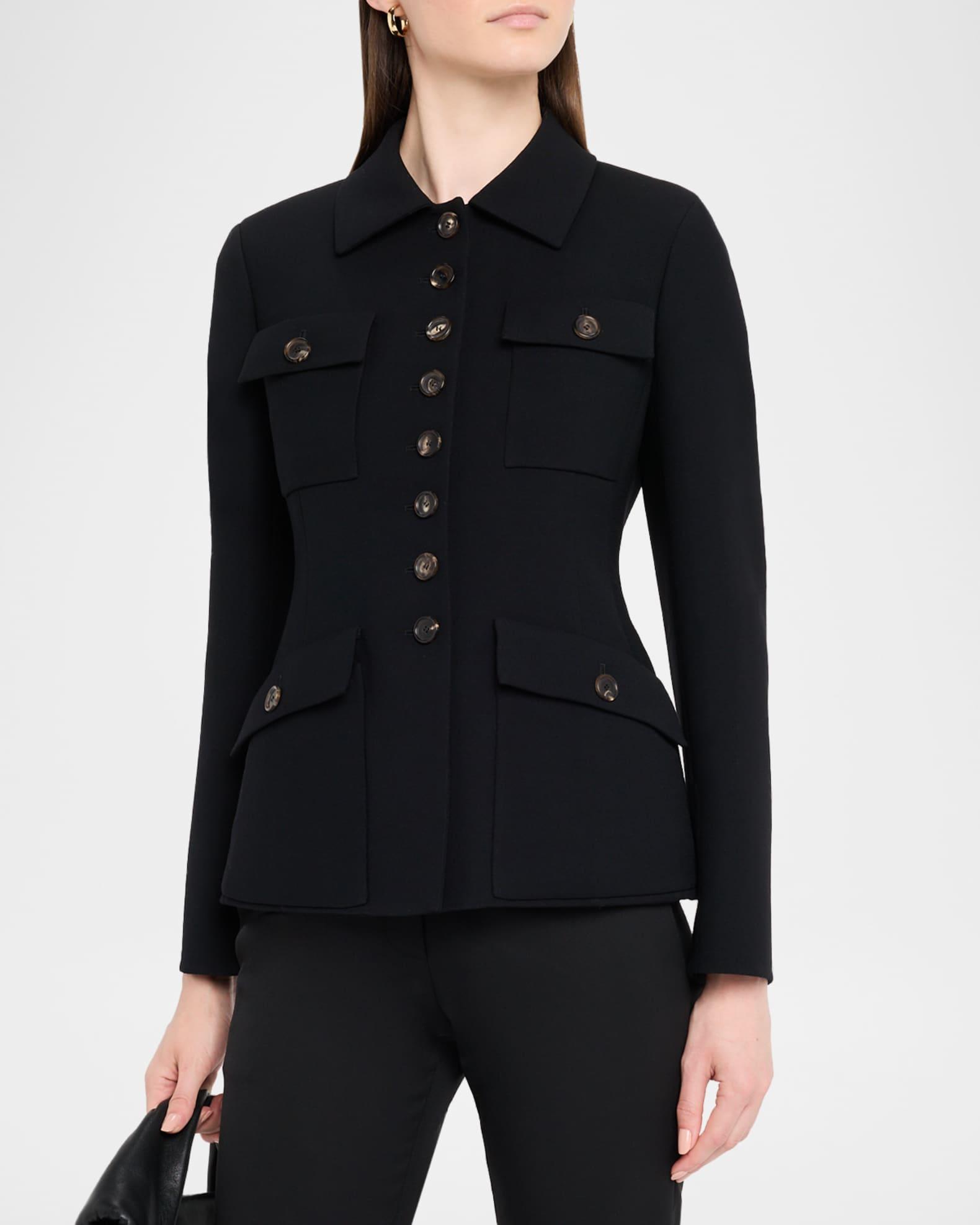 Delia Single-Breasted Wool Double-Face Jacket Product Image