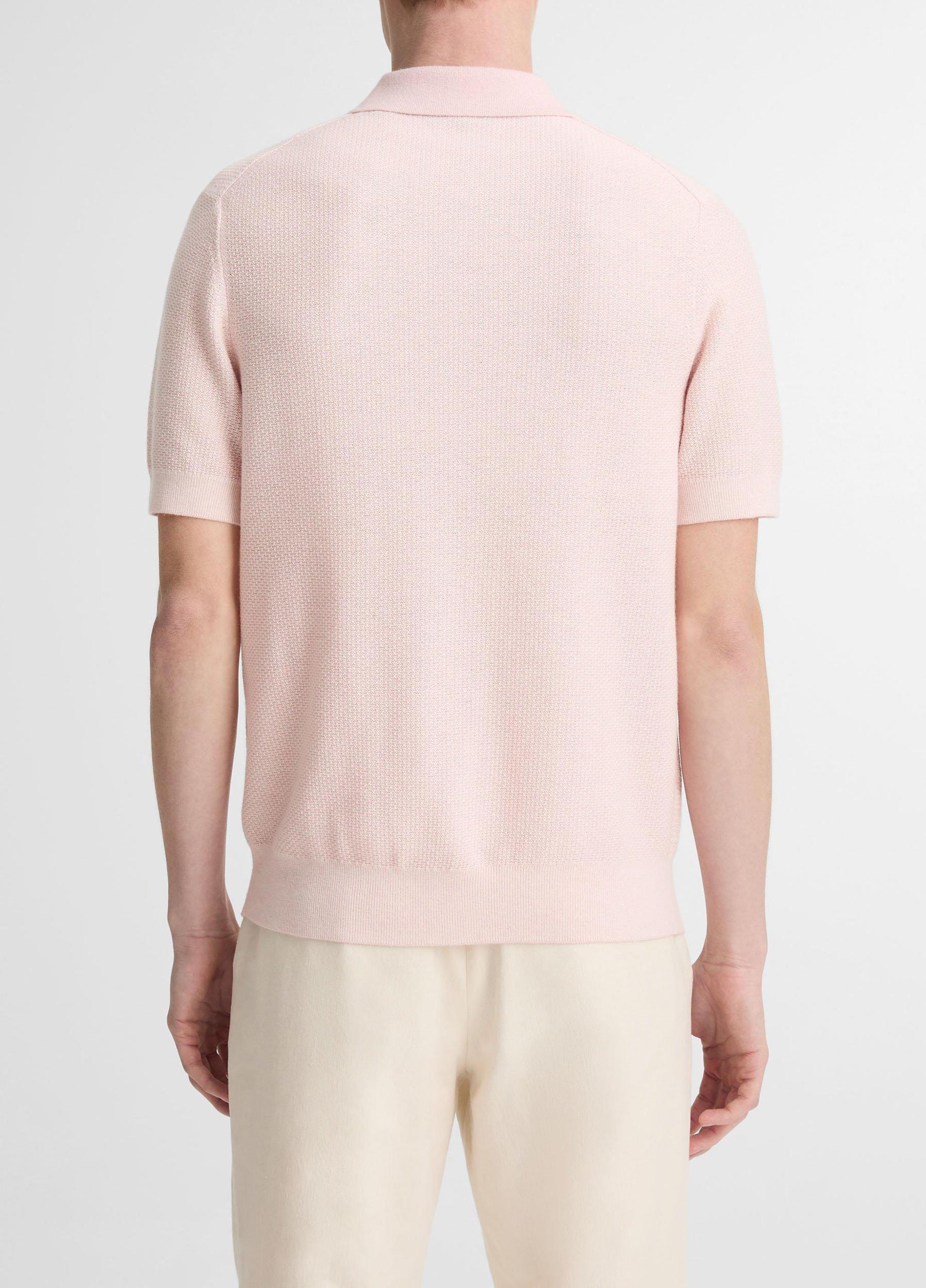 Geo-Jacquard Wool-Blend Blend Polo Sweater Product Image