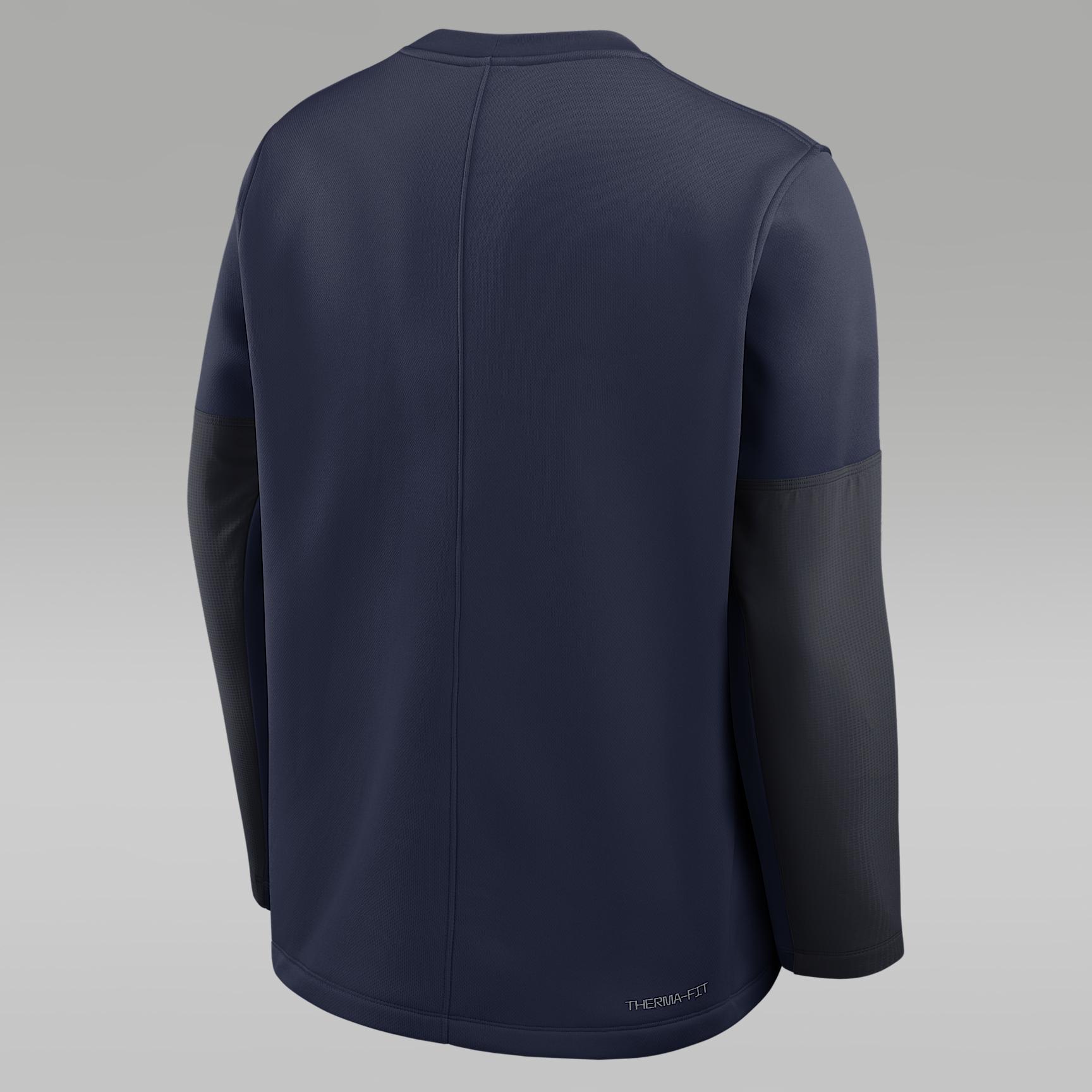 Mens Michigan Sideline Coach Jordan Brand Therma-FIT College Long-Sleeve T-Shirt | 0JBR0CZDMWN-6P4 Product Image