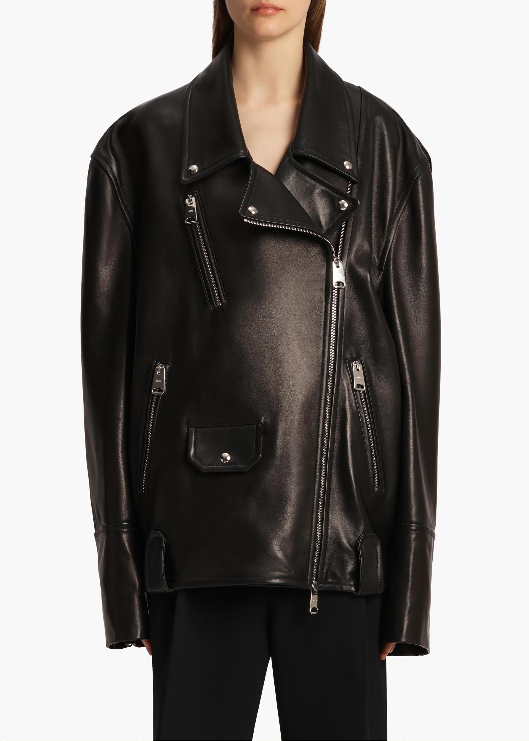 Hansel Jacket in Black Leather Product Image