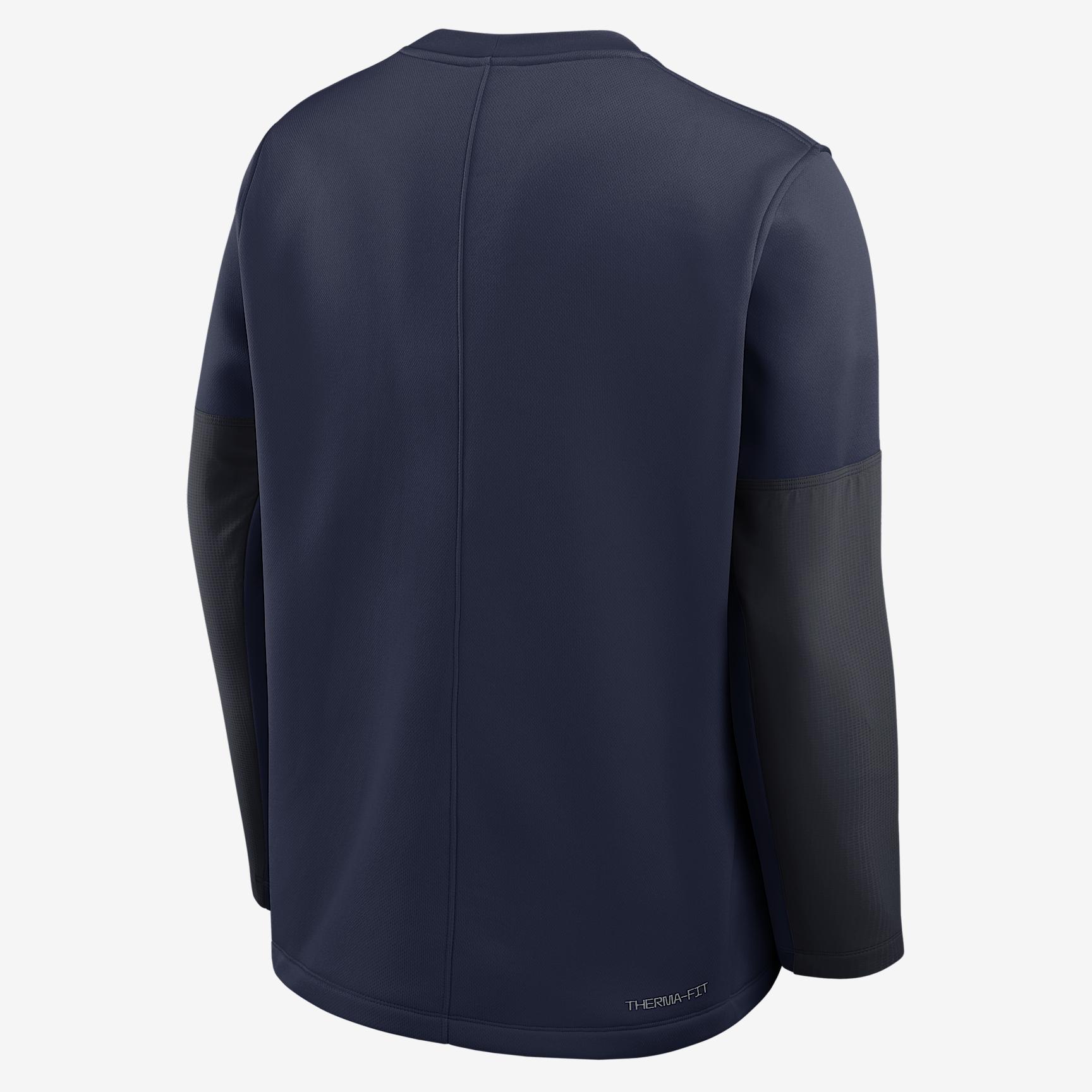 West Virginia Sideline Coach Men's Nike Therma-FIT College Long-Sleeve T-Shirt Product Image