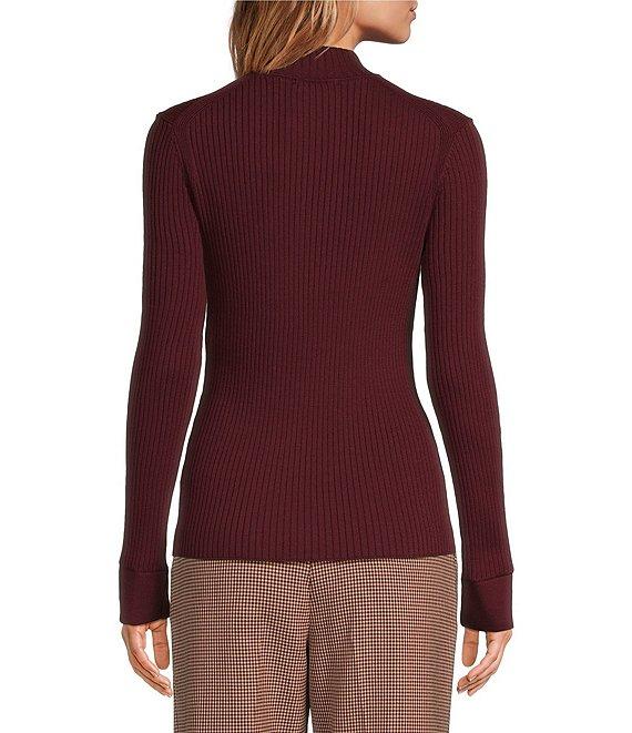 Tara Jarmon Prudie Knit Mock Neck Long Sleeve Sweater Product Image