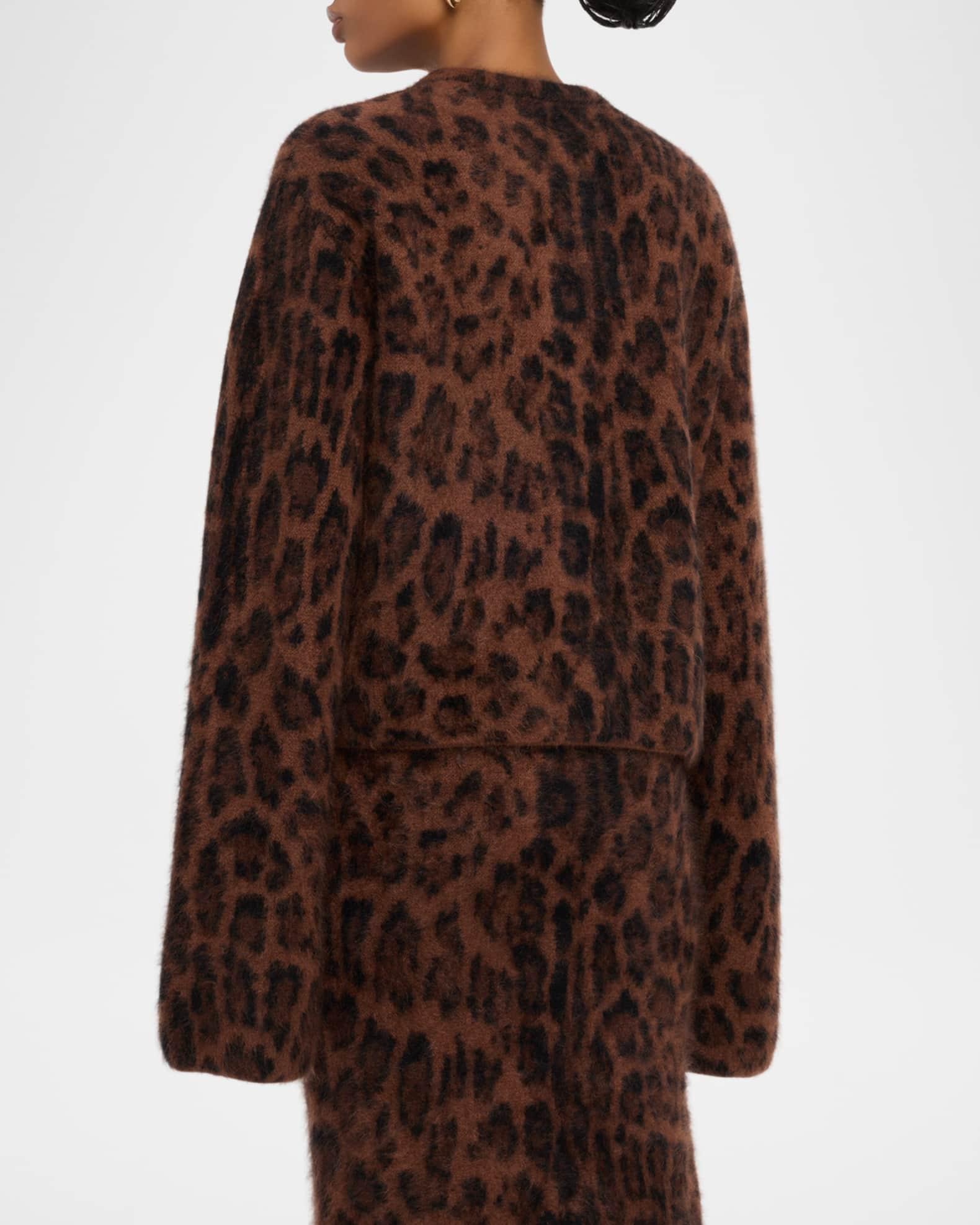 Barret Leopard-Print Cashmere Jacket Product Image