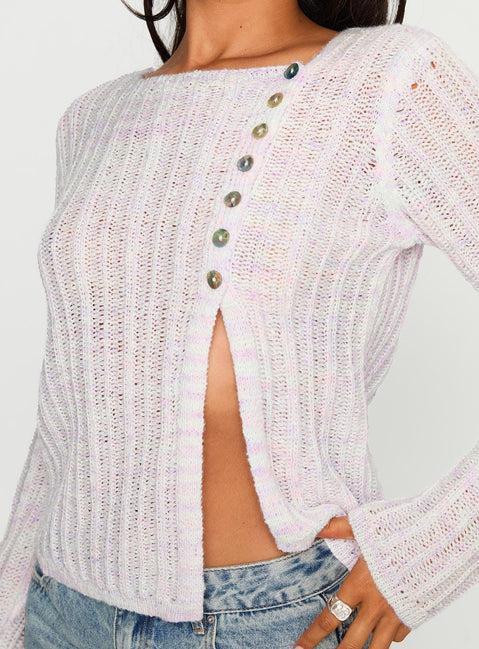 Lenker Knit Jumper Lilac Product Image