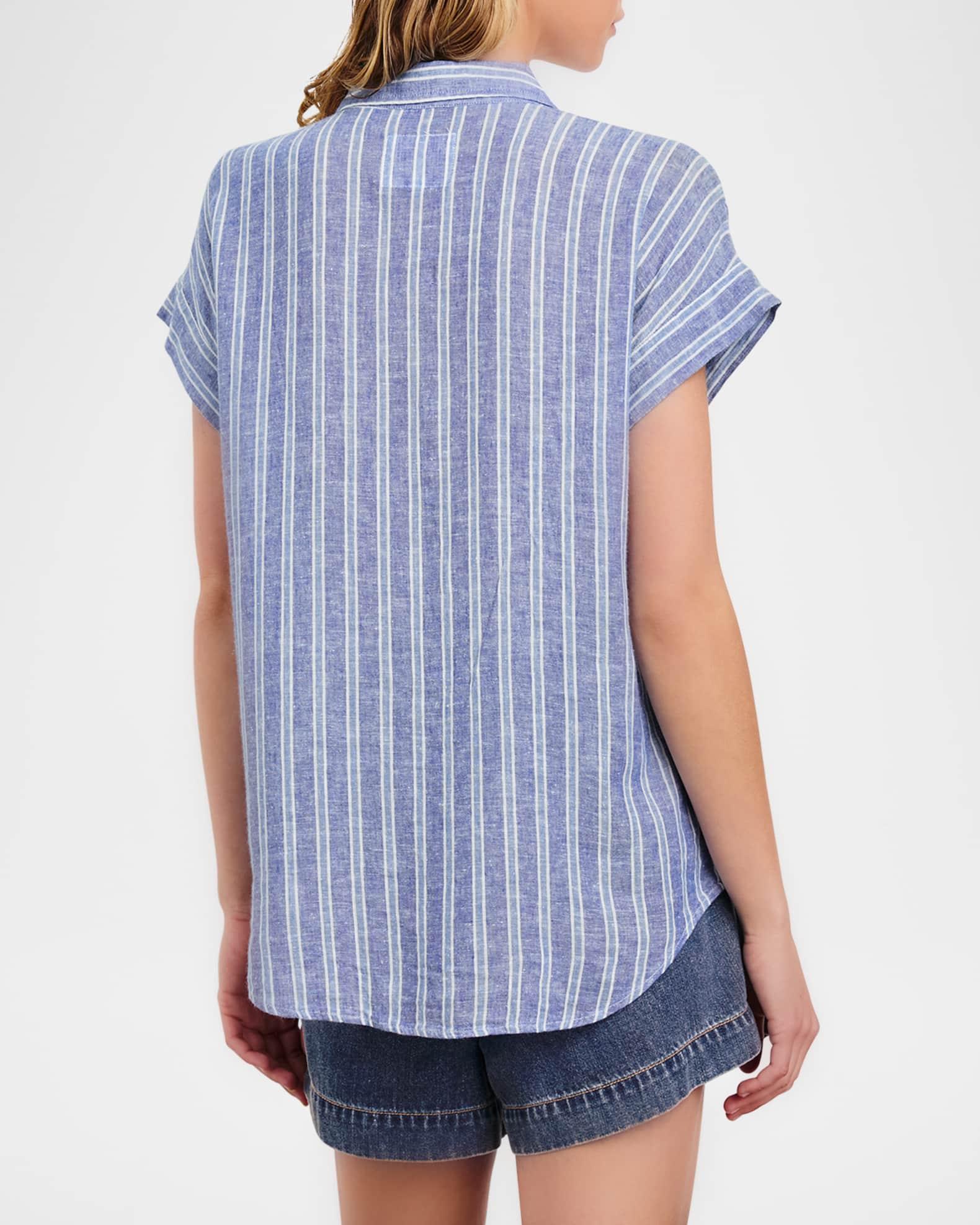 Cito Striped Button-Front Blouse Product Image