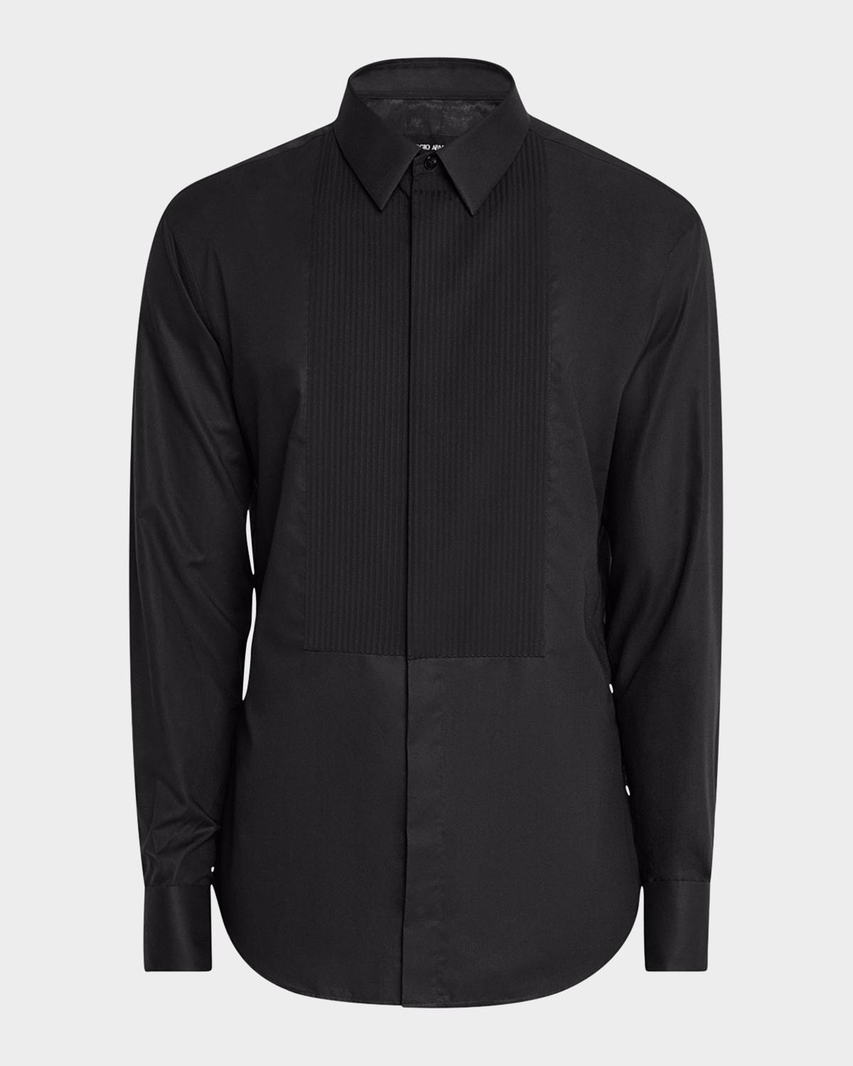 Mens Pleated Bib Tuxedo Shirt Product Image