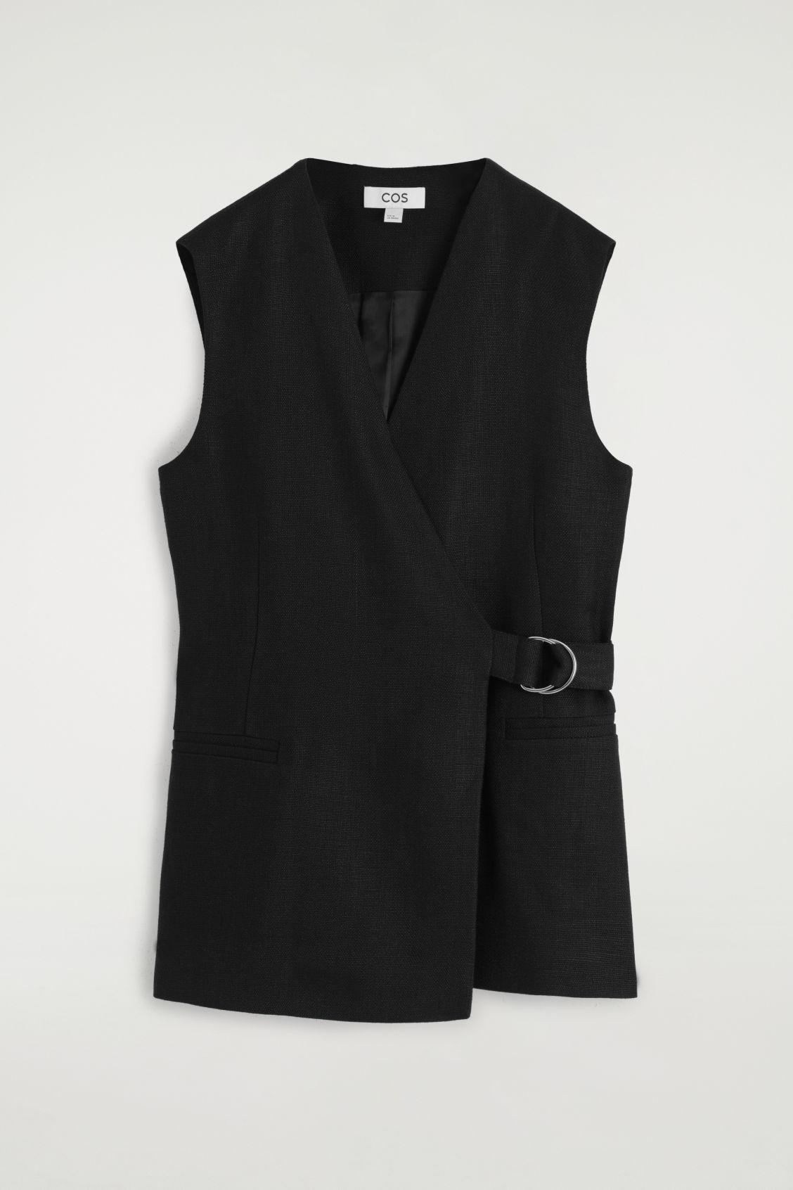 BELTED WRAP-FRONT WAISTCOAT Product Image
