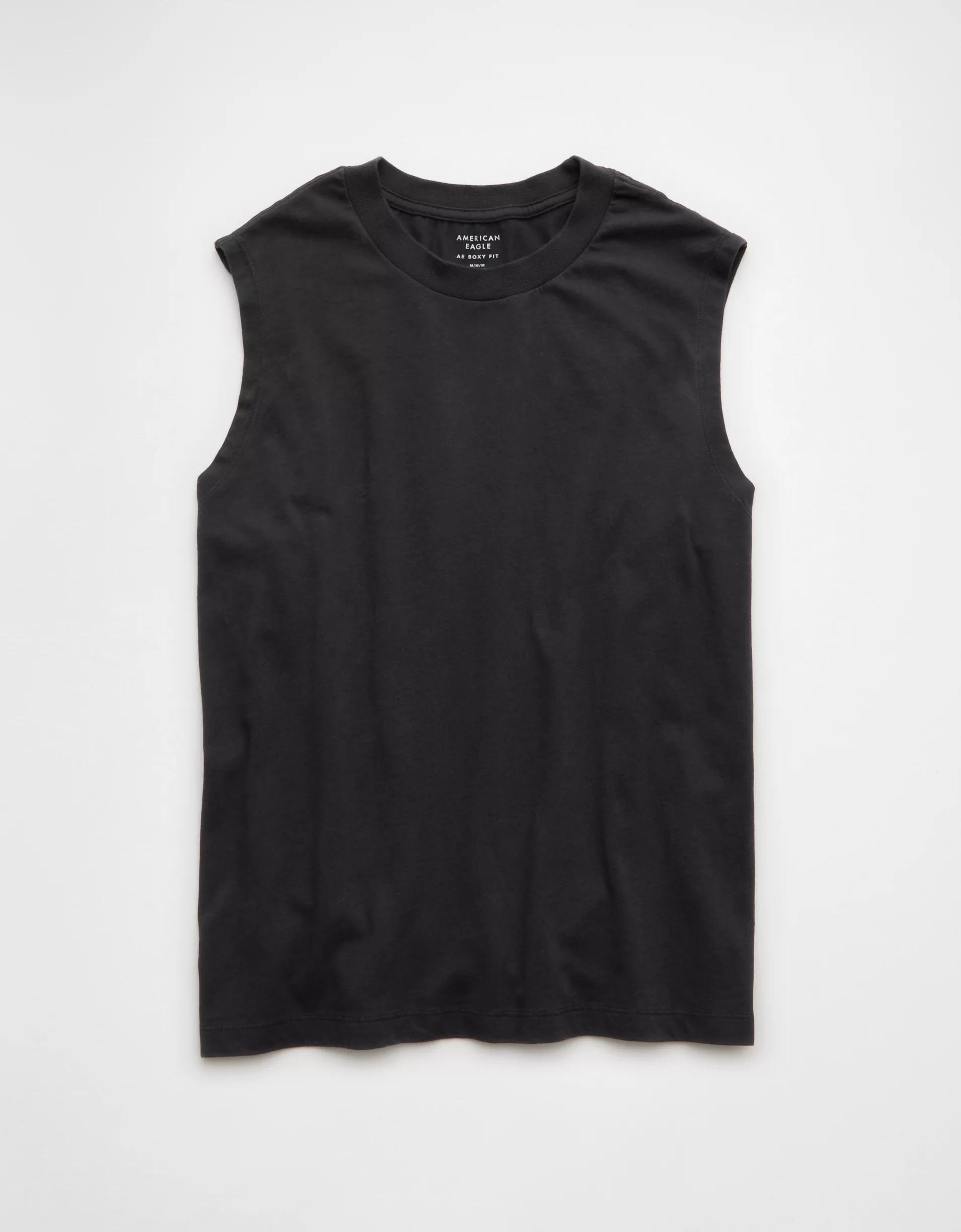 AE Boxy Sueded Jersey Tank Top Product Image