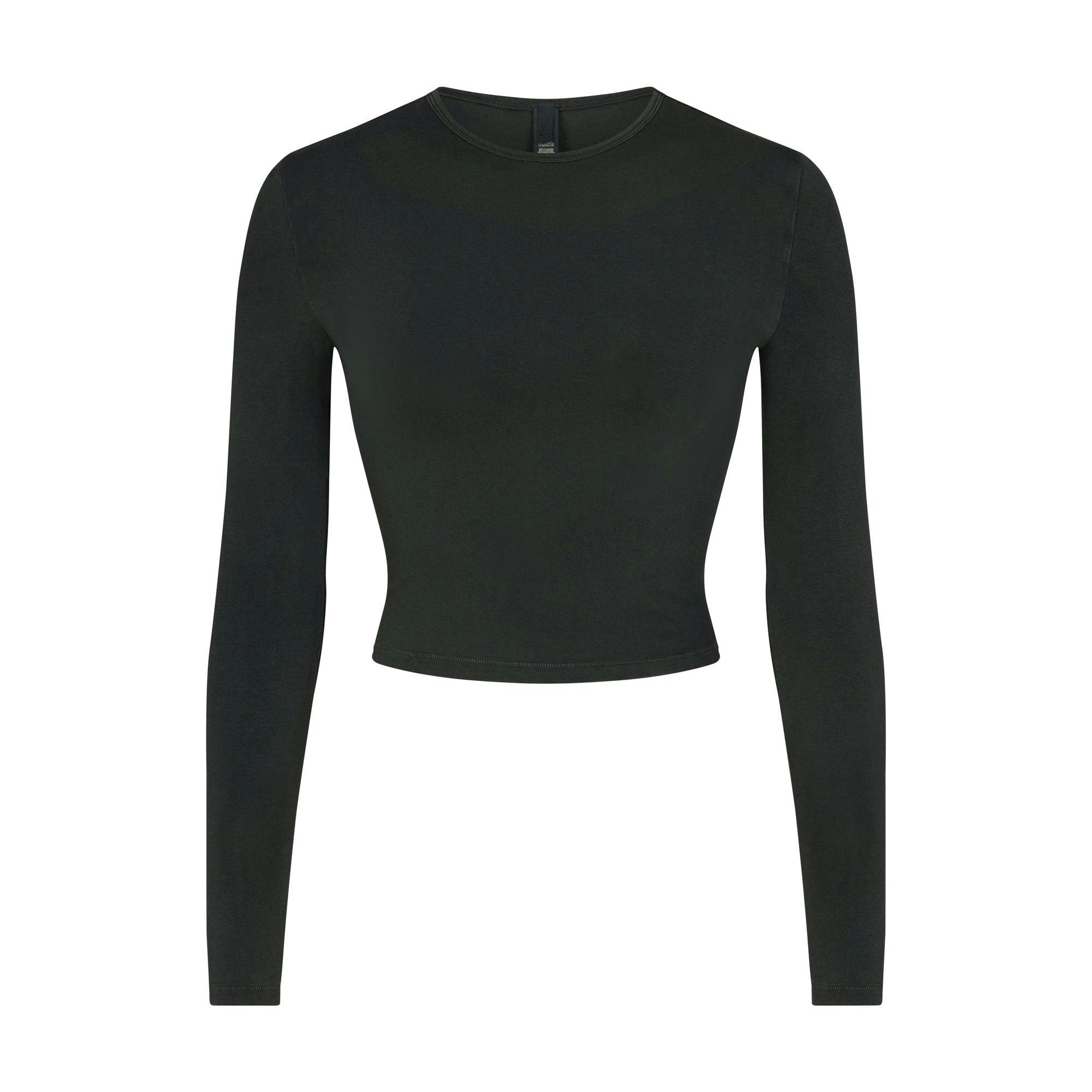 NEW VINTAGE CROPPED LONG SLEEVE T-SHIRT | WASHED ONYX Product Image