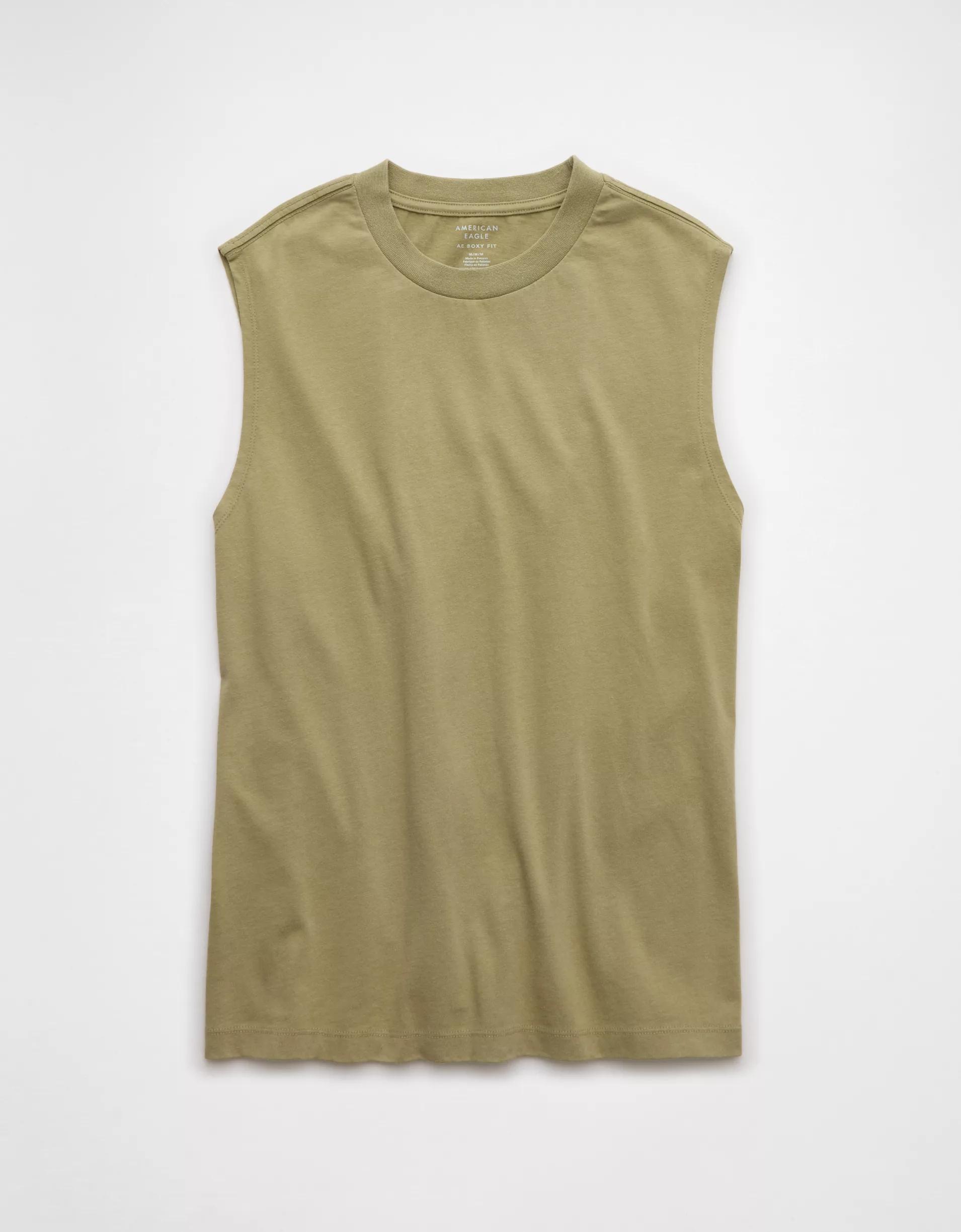 AE Boxy Sueded Jersey Tank Top Product Image