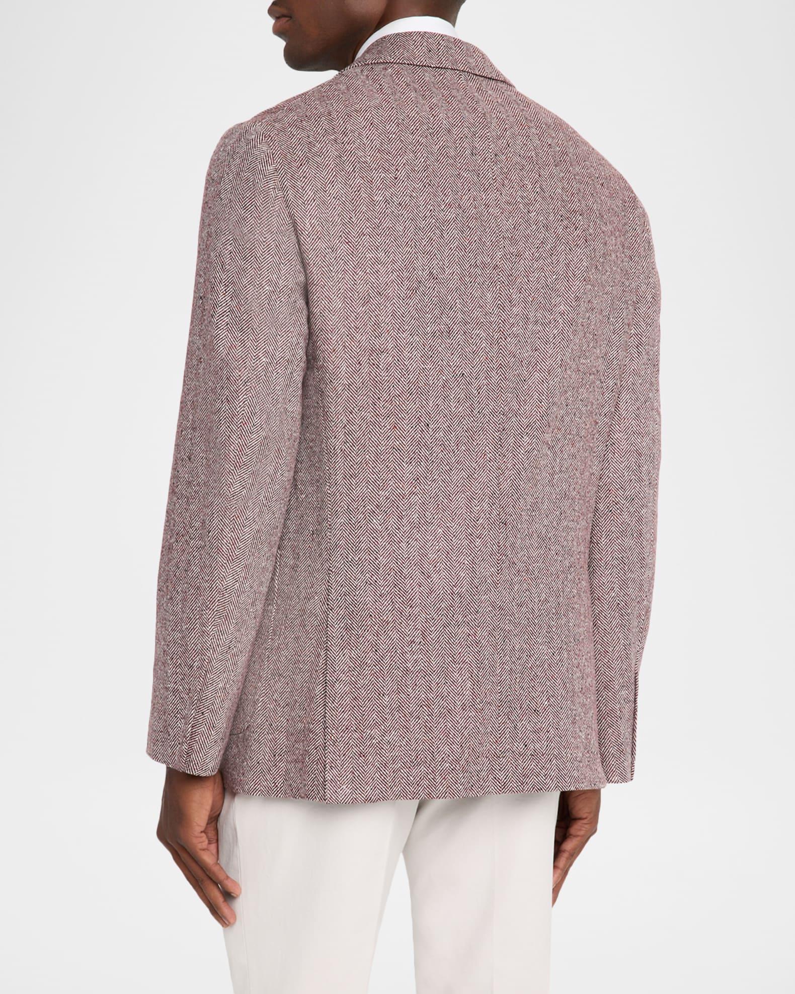Men's Wool and Cashmere Chevron Sport Jacket Product Image