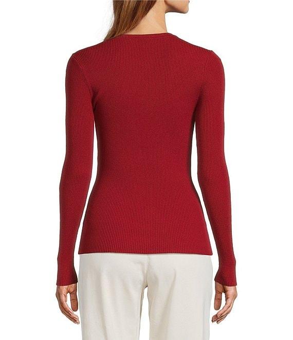 Antonio Melani Aislinn Crew Neckline Long Sleeve Knit Top Product Image