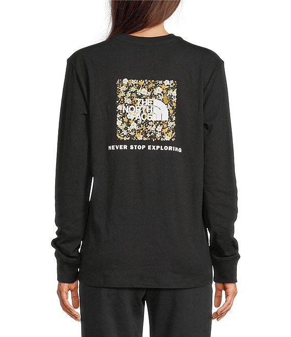 The North Face Evolution Floral Box Crew Neck Long Sleeve Graphic Relaxed Fit Tee Product Image