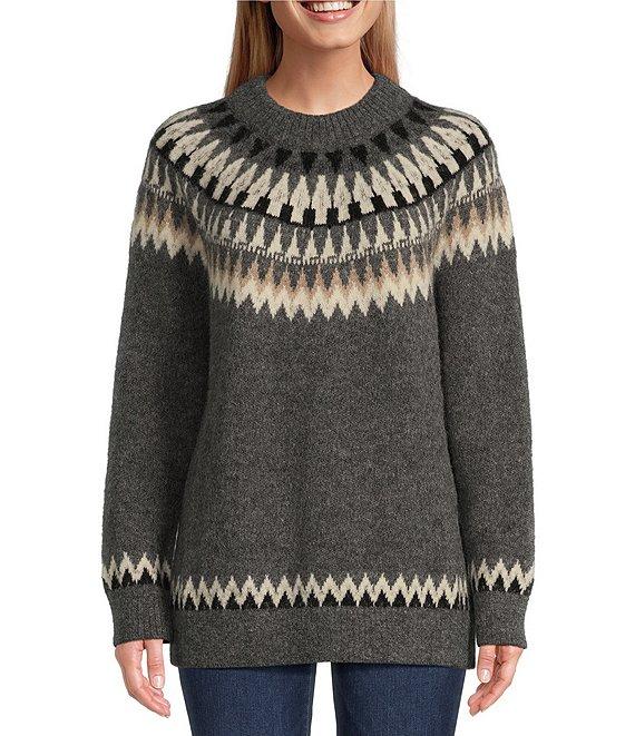 Pendleton Alpaca Fair Isle Crew Neck Long Sleeve Sweater Product Image