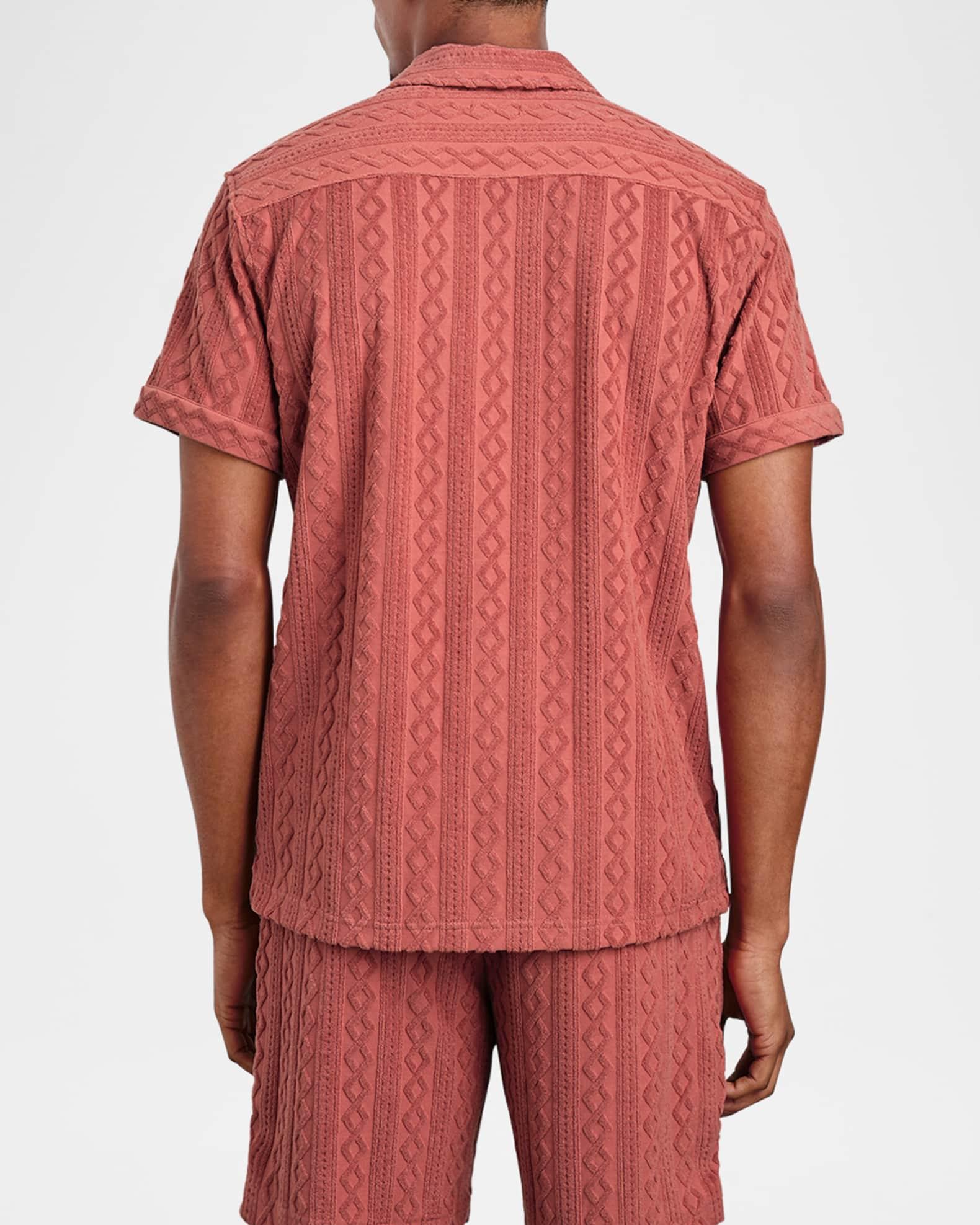 Men's Maverick Jacquard Toweling Camp Shirt Product Image