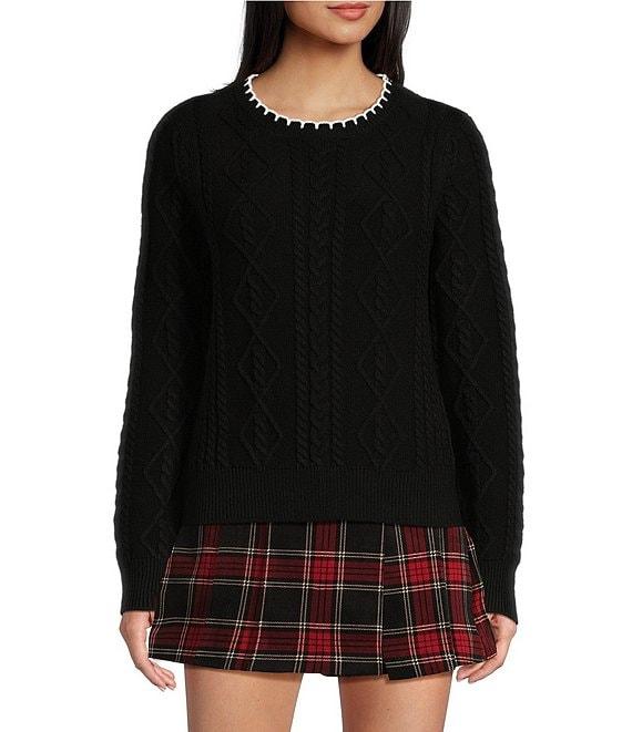 Copper Key Whipstitch Sweater Product Image