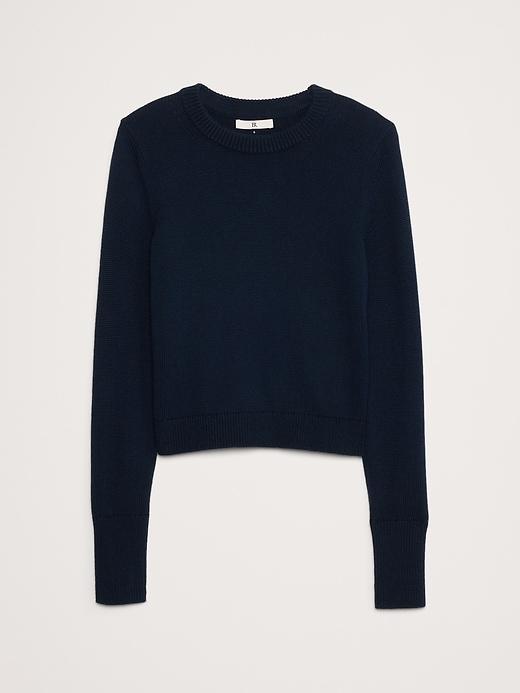 Cotton-Silk Crew-Neck Sweater Product Image