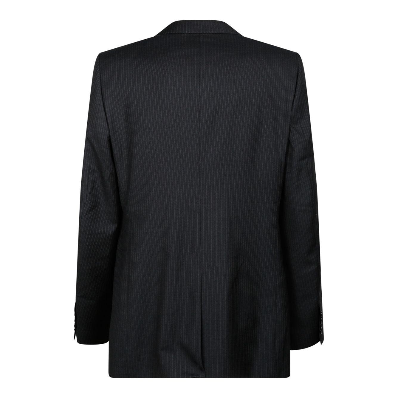 DOLCE & GABBANA Single-breasted Wool Taormina-fit Jacket In Grey Product Image