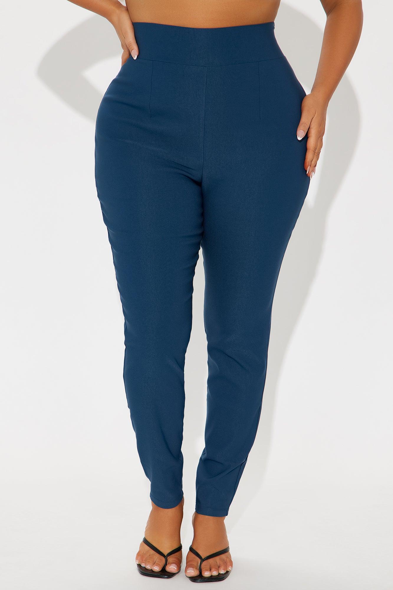 Venetian High Rise Pants - Teal Female Product Image